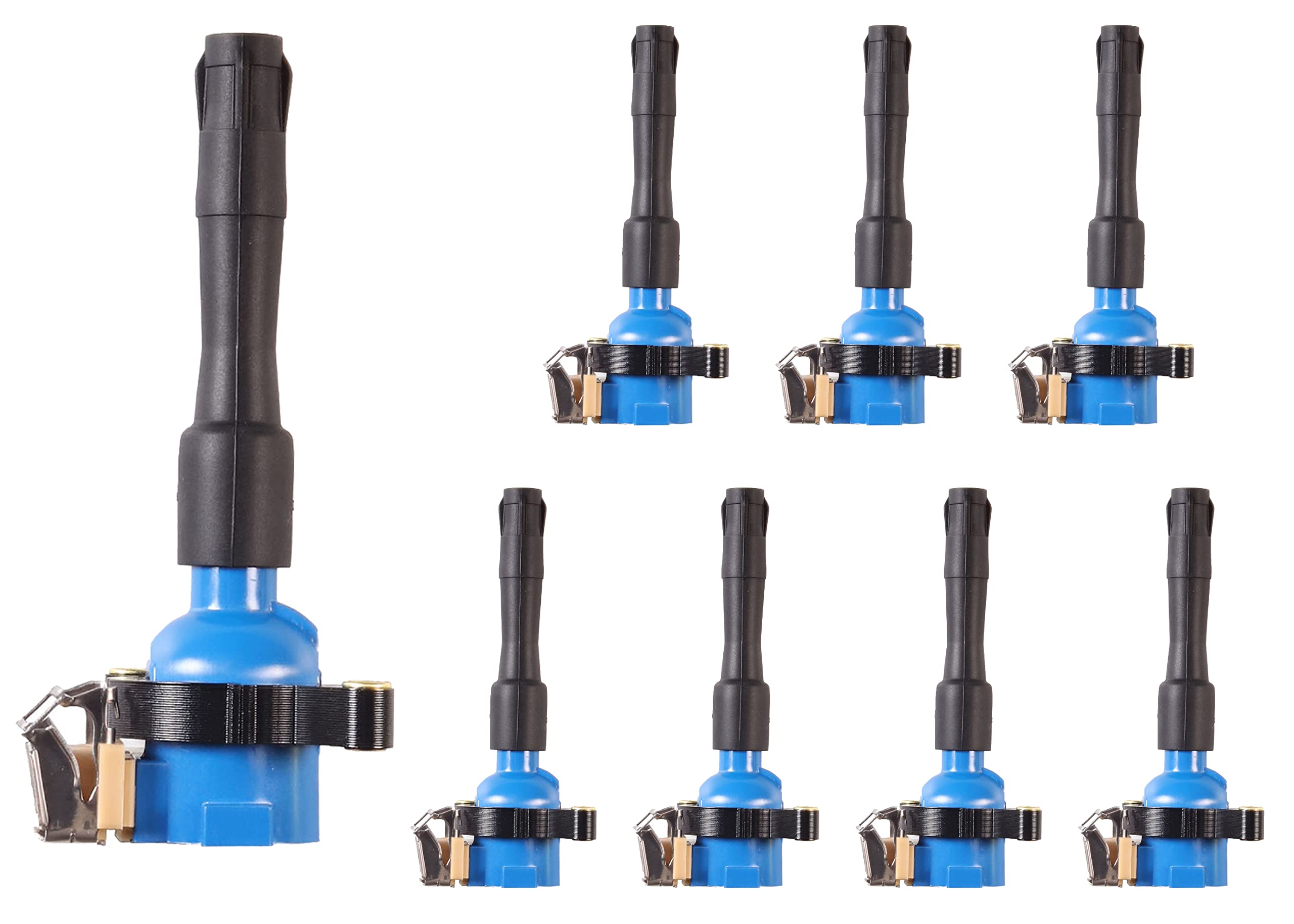 8 Pcs Professional Ignition Coil Pack Compatible with BMW 540i 740iL Z8 4.4L 5.0L V8 (1996-2003) - Replacement for UF300 UF354 - Perfect for Engine Performance & Smooth Driving