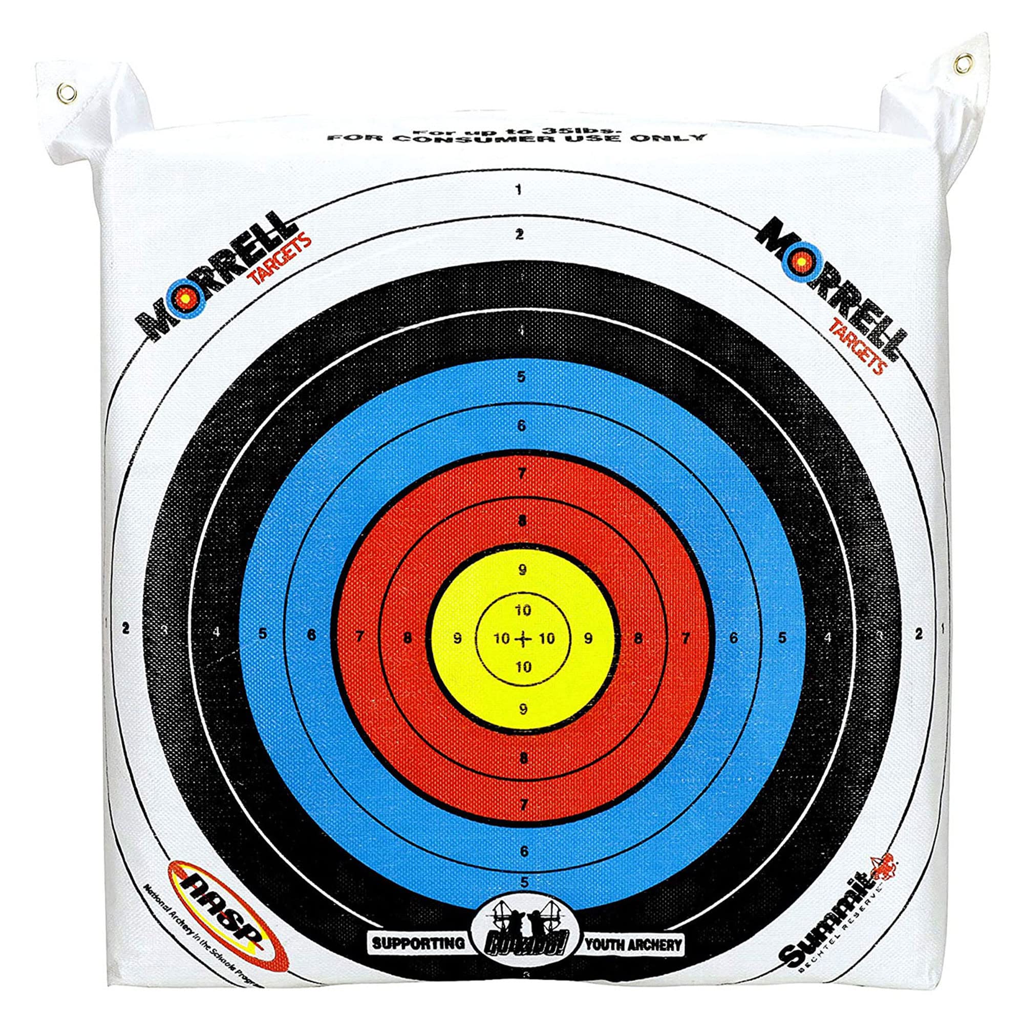 Morrell Lightweight Portable Youth NASP Field Point Archery Target Bag with 30-Inch Stand - Olive Green | Perfect for Outdoor Practice, Backyard Training & Archery Competitions