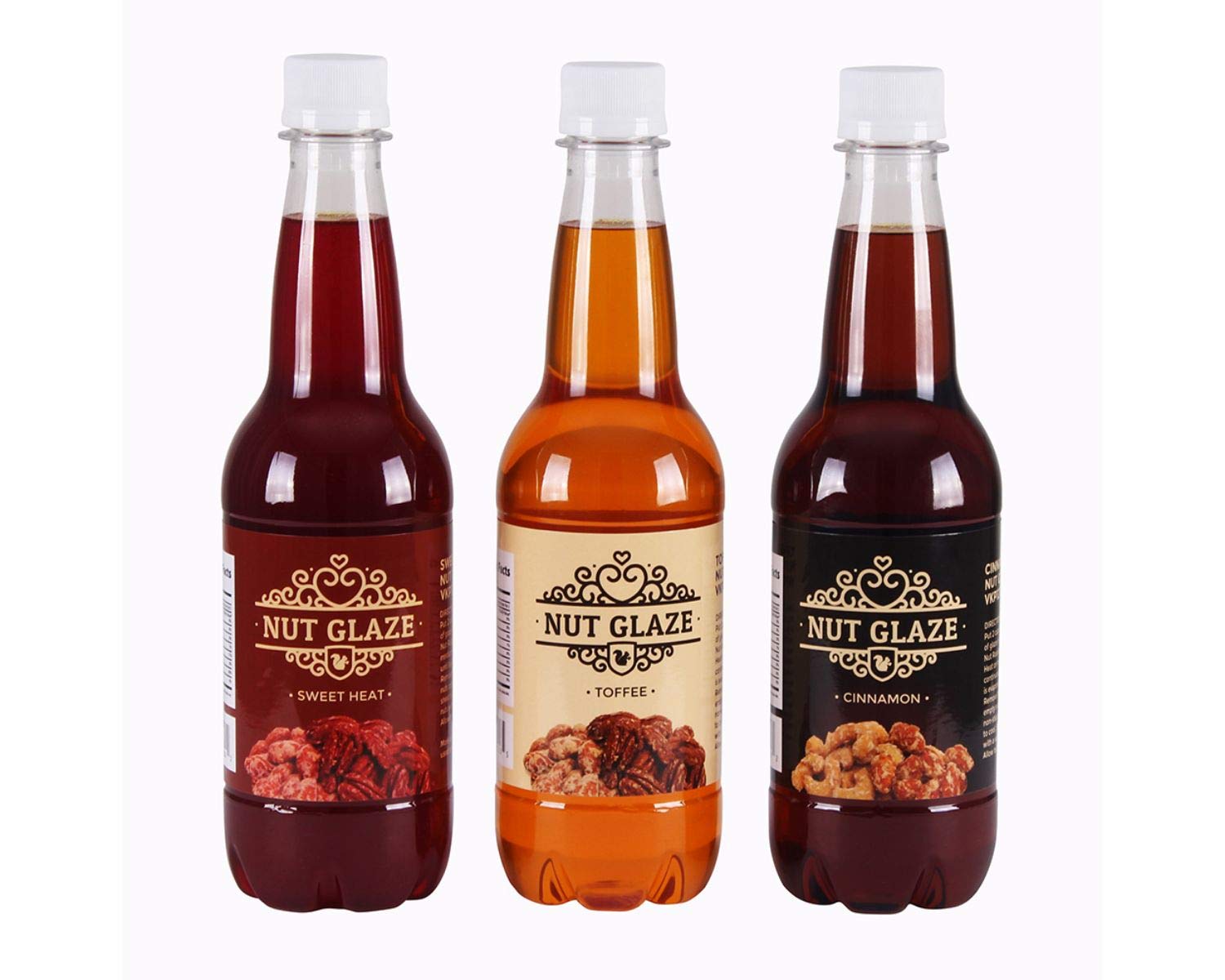 Premium Cinnamon Toffee Sweet Heat 3-Pack Nut Glaze for Baking - Delicious Cake, Cookie & Dessert Glaze - Perfect Holiday Gift & Party Snack - Ideal for Christmas Baking, Birthday Celebrations & Homemade Treats | Great for Family Gatherings, Afternoon Tea & Dessert Decorating