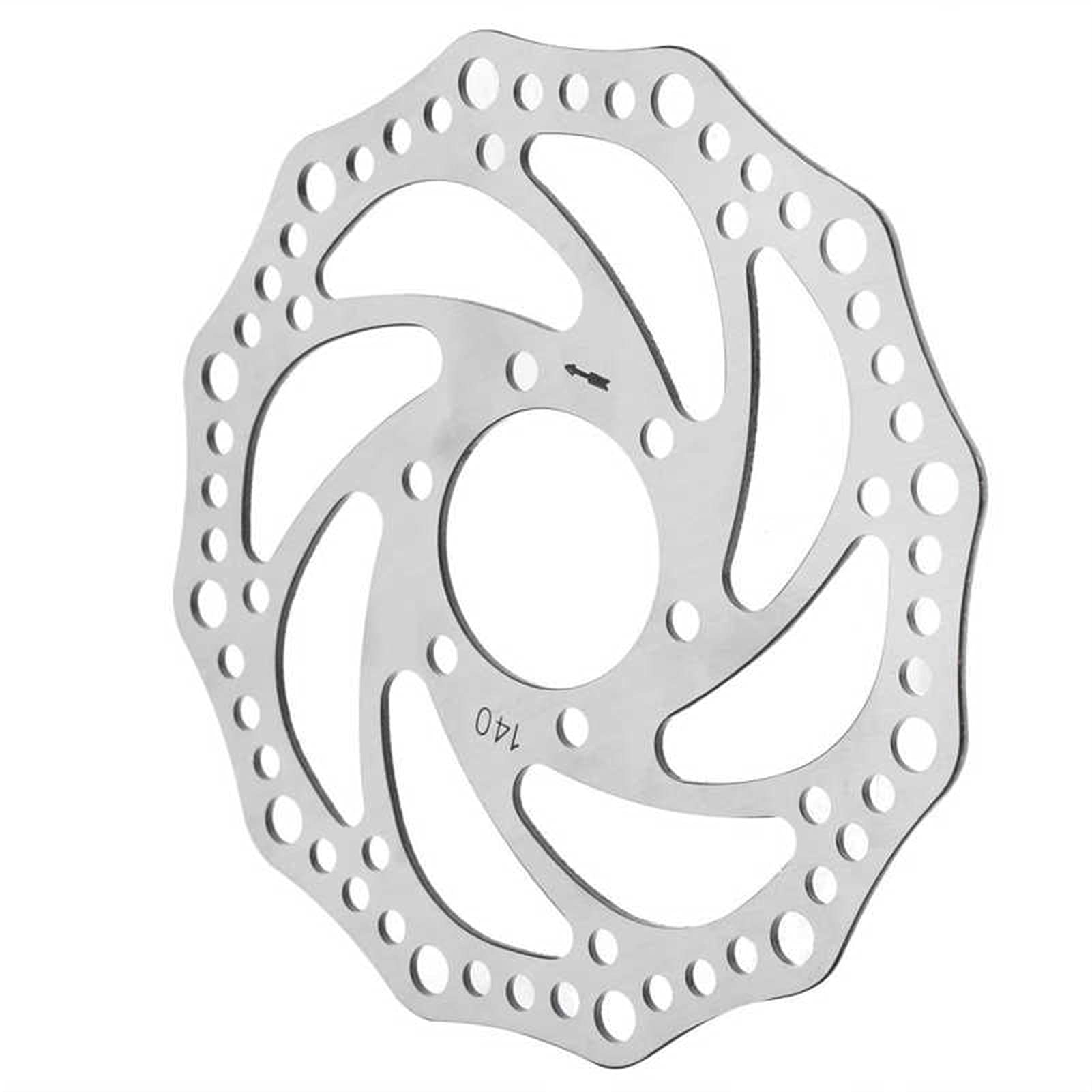 140mm Stainless Steel Electric Scooter Brake Disc Rotor - 6 Hole 37mm Inner Diameter for E-Scooters & Bikes | Durable Bike Accessories for Commuting & Urban Riding