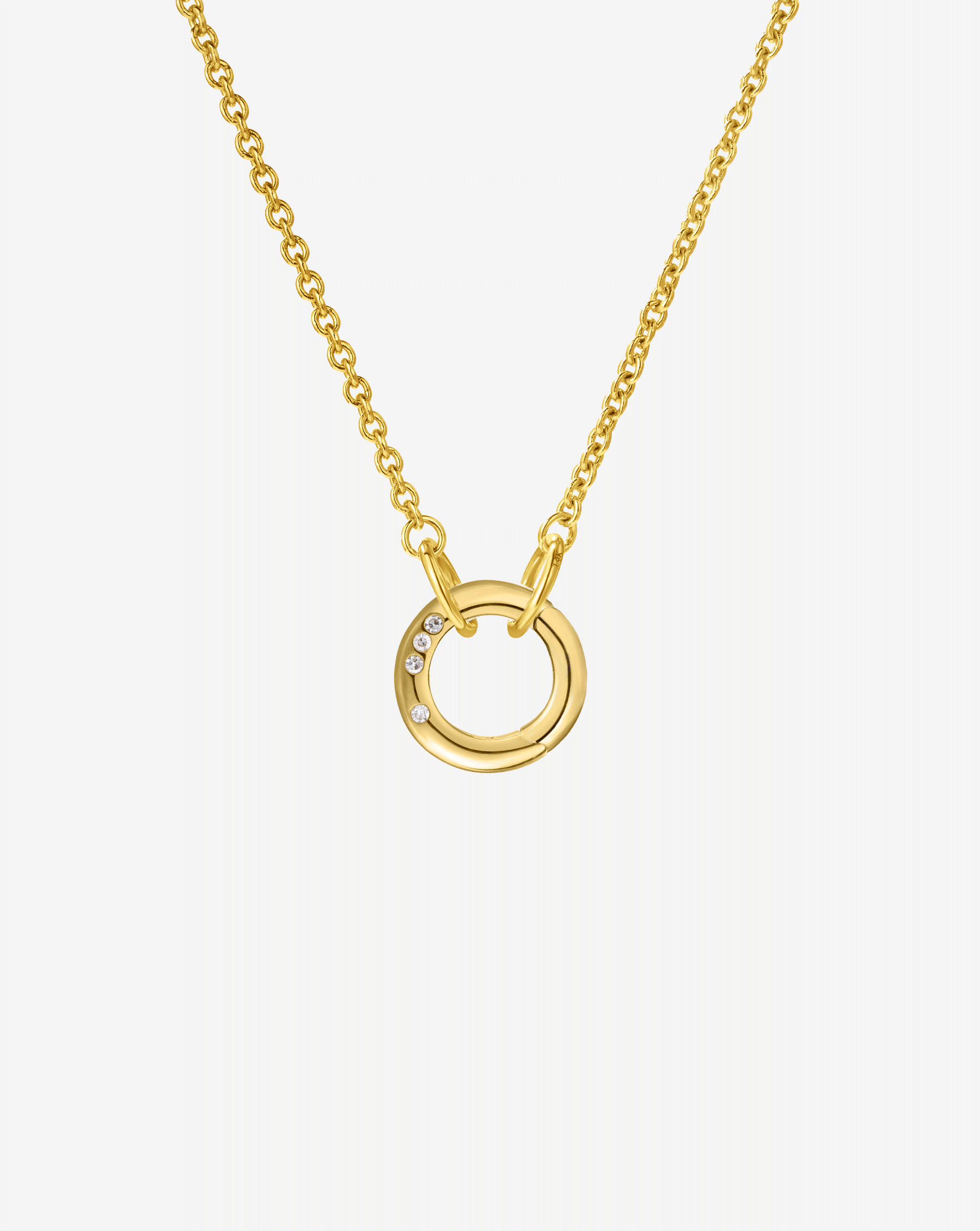 Clique Cable Chain Necklace for Women - 18K Gold Plated Stainless Steel Chunky Link Necklace - Trendy Layering Jewelry for Daily Wear, Party & Gift Giving