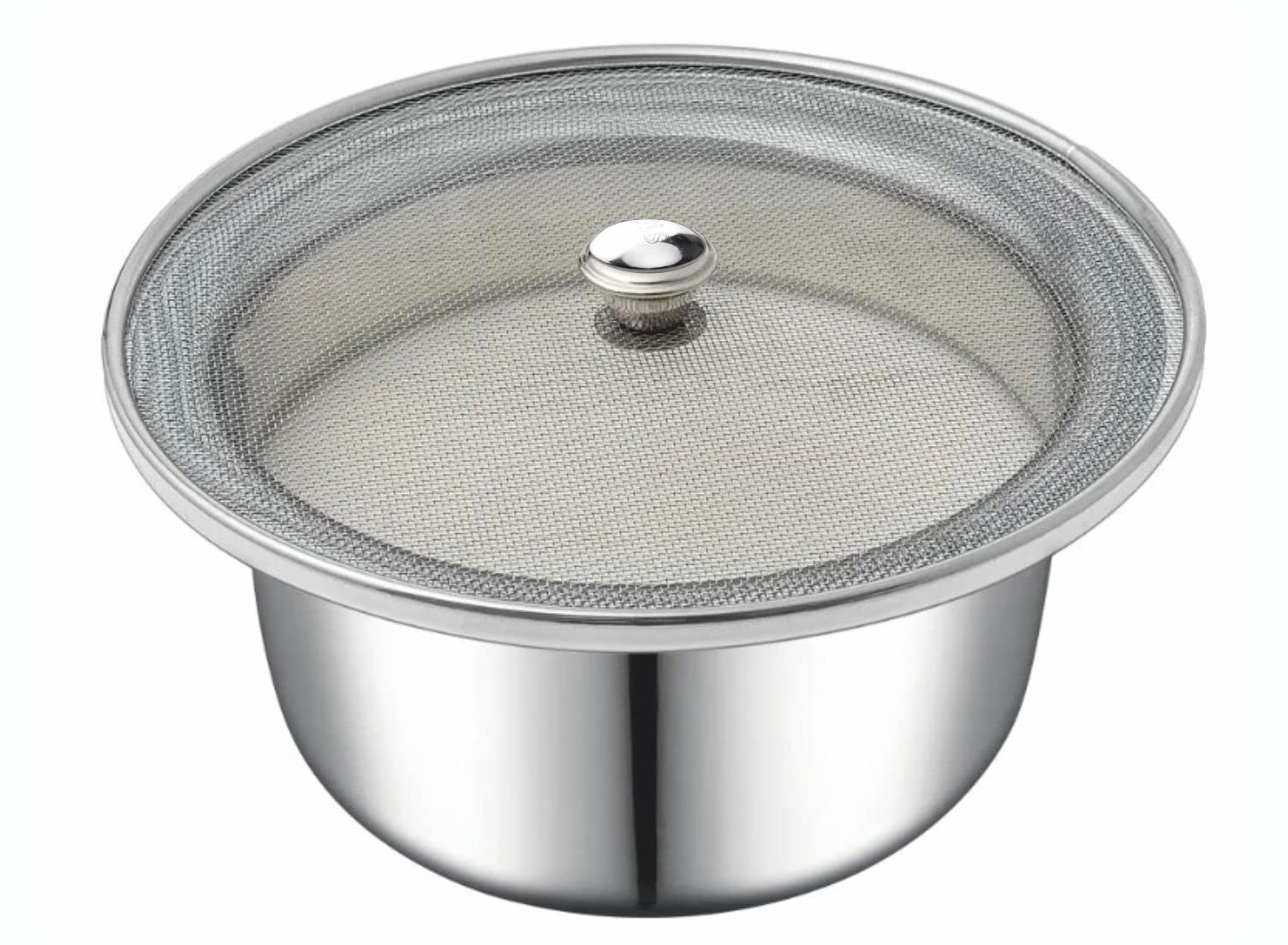 Premium Stainless Steel Mesh Food Cover - 11 Inch Multipurpose Kitchen Tool for Milk, Fruits & Vegetables | Dishwasher Safe, Durable & Hygienic | Ideal for Straining, Draining & Food Protection