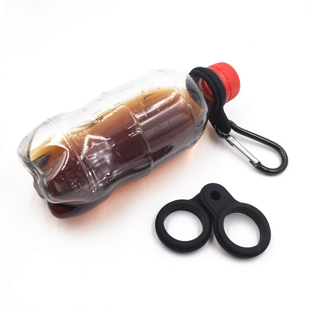 LIOOBO Silicone Water Bottle Hook - Durable Hanging Clip for Keys, Bottles & Bags | Perfect for Gym, Hiking & Travel Accessories