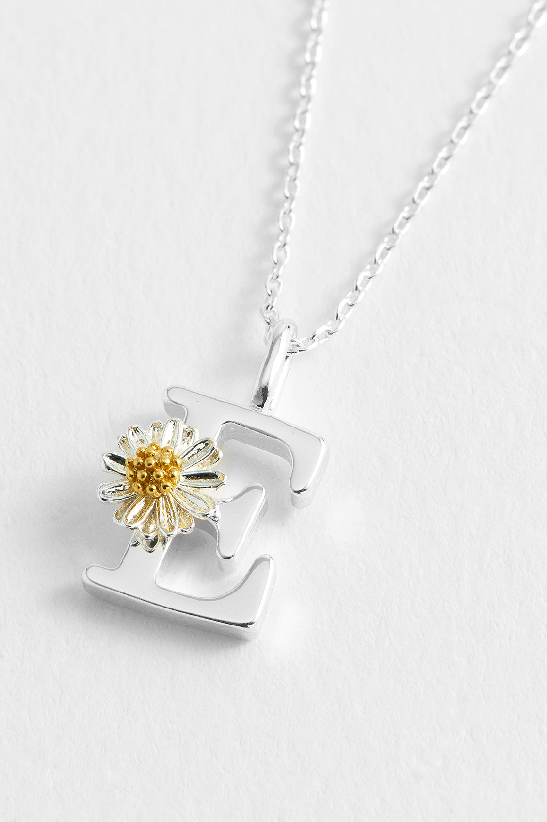 Wildflower Initial Pendant Necklace - Personalized Floral Letter Jewelry for Women - Perfect for Birthdays, Anniversaries & Everyday Wear