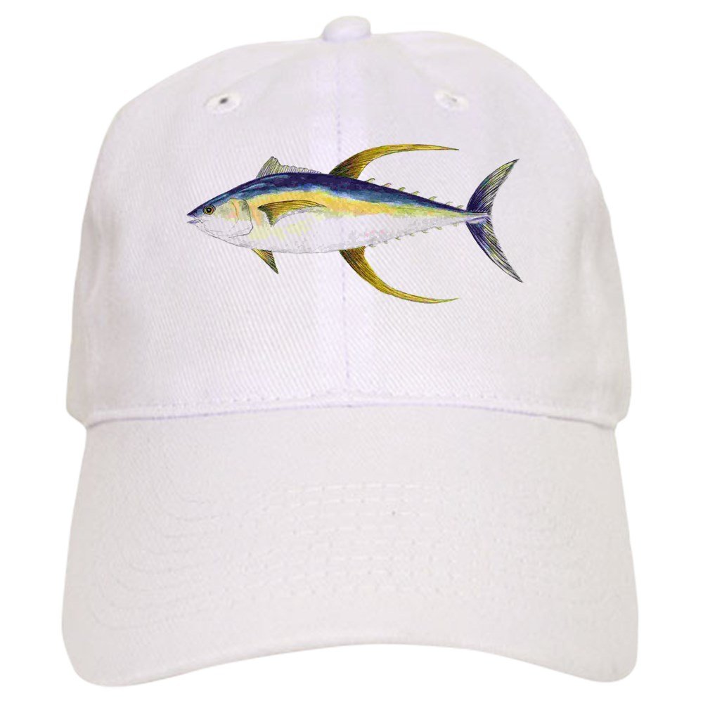 Yellowfin Tuna Adjustable Baseball Cap - Funny Fishing Hat for Men & Women - Perfect for Fishing Trips, Beach Vacations & Outdoor Adventures