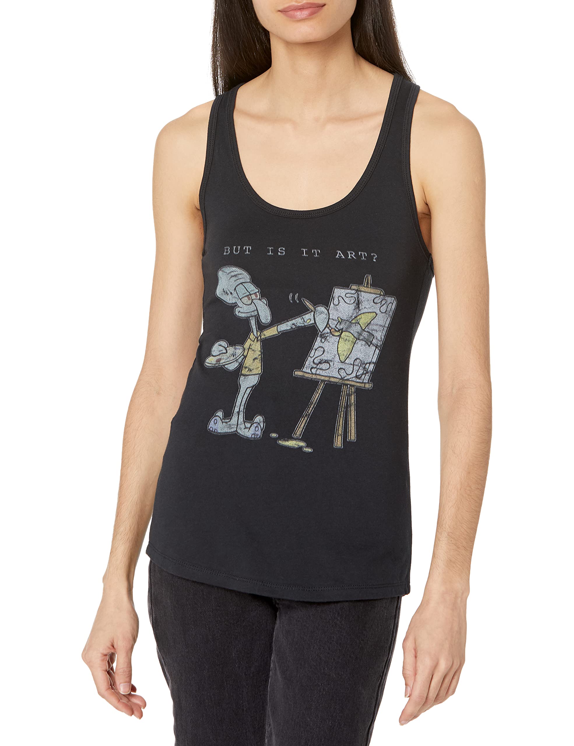 SpongeBob SquarePants Women's Racerback Tank Top - Nickelodeon Cartoon Graphic Tee for Summer, Beach & Casual Outfits | Sponge Friends Collection