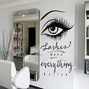 ARWY® Salon Stickers - Eyebrow & Eyelash Decals for Beauty Salons | 6-Pack | Perfect for Brow Shaping, Lash Extensions & Nail Art Design