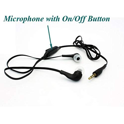 Premium Wired Earphones with Mic 3.5mm for Motorola Moto G7 Power - Noise Cancelling Headphones, Comfortable Earbuds for Calls, Music & Gaming - Perfect for Commuting, Workouts & Office Use