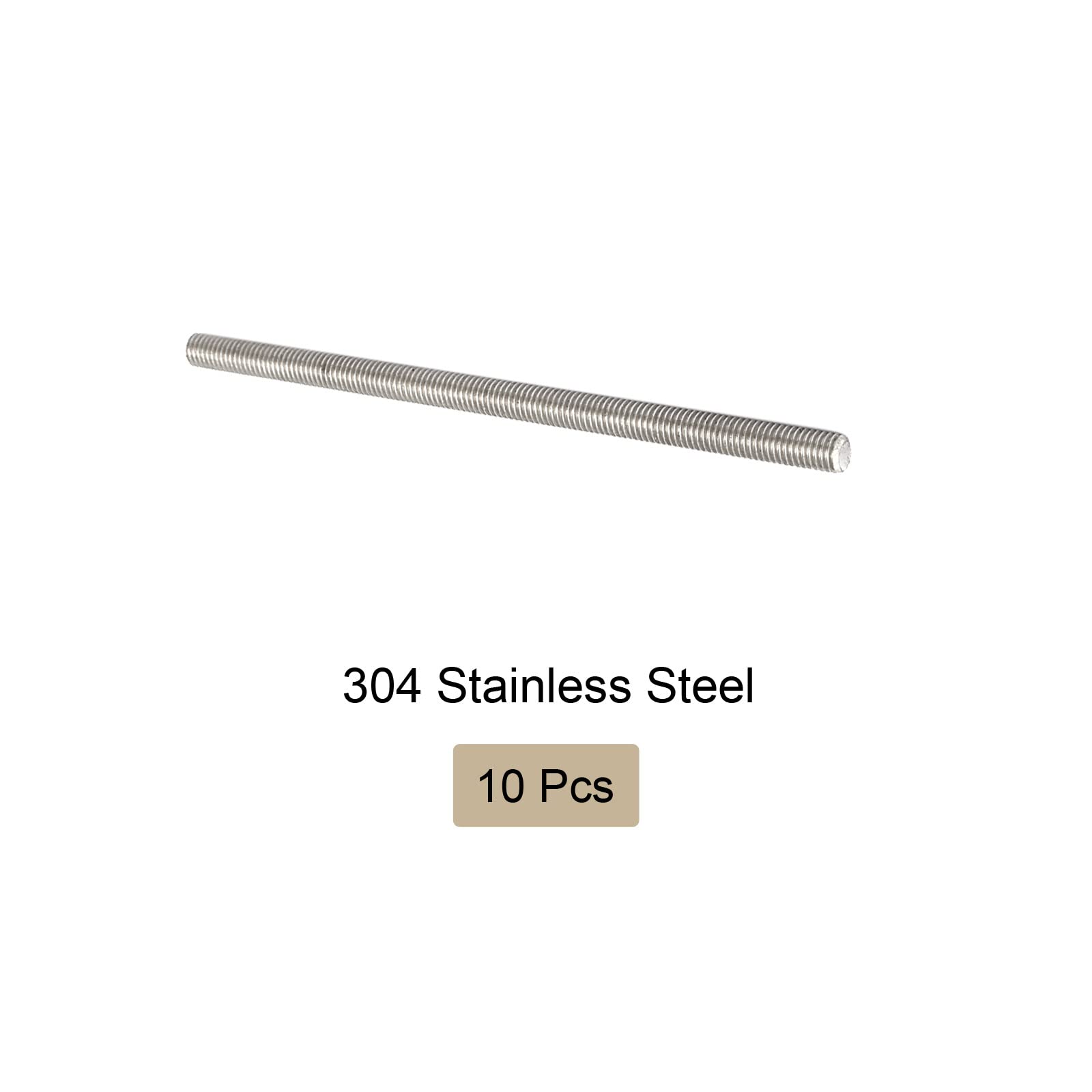 Stainless Steel Threaded Rod M5x120mm - 10 Pack for Clamps & U-Bolts