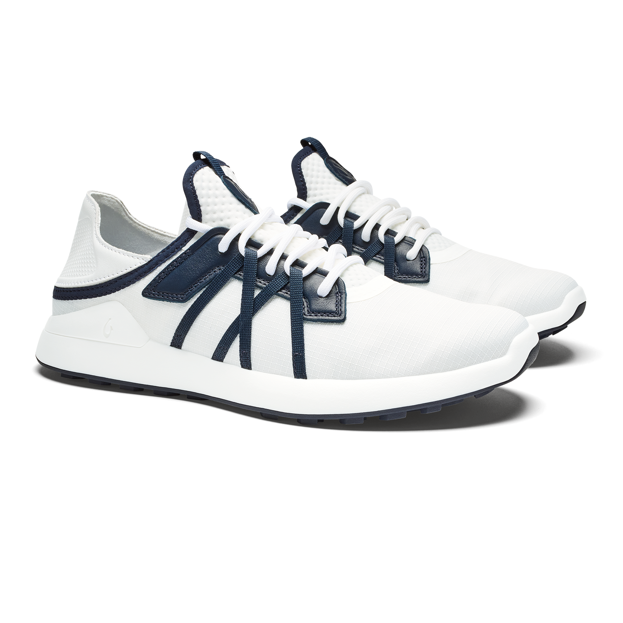 Manele Bright White & Mood Indigo Women's Sandals - Comfortable Summer Beach Flip Flops for Outdoor, Vacation, and Casual Wear