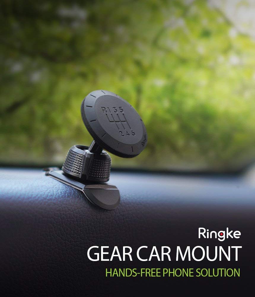 **Ringke Magnetic Car Phone Holder - Universal Dashboard Stand with Carbon Fiber Design, 360° Swivel & Powerful Neodymium Magnet for Secure Phone Mounting | Perfect for GPS Navigation & Hands-Free Driving**