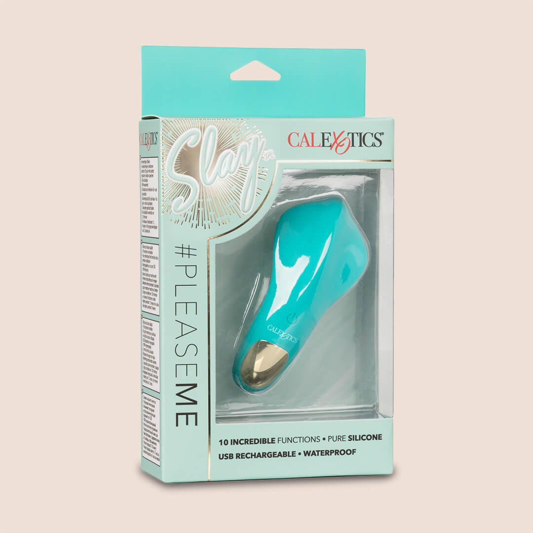 Slay™ #PleaseMe Silicone Panty Vibrator - Discreet & Powerful Wearable Vibrator for Women, Hands-Free Stimulation - Perfect for Date Night, Travel & Solo Play