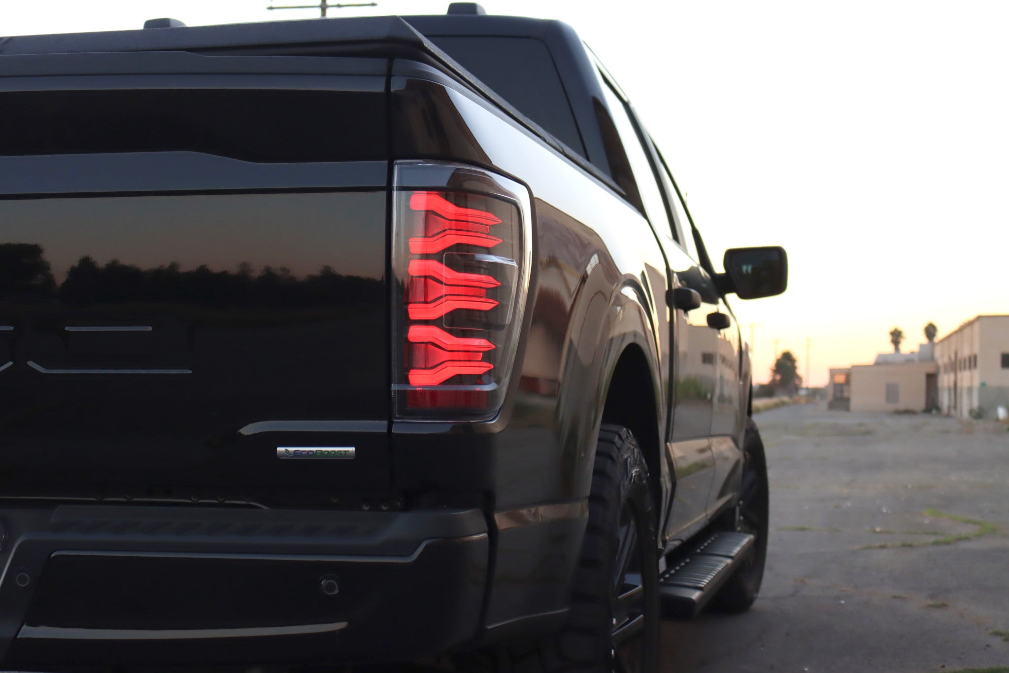 21 23 Ford F150 LUXX Series LED Tail Lights Alpha Black - High Performance LED Brake Lights for Ford Trucks - Perfect for Night Driving & Off-Road Adventures