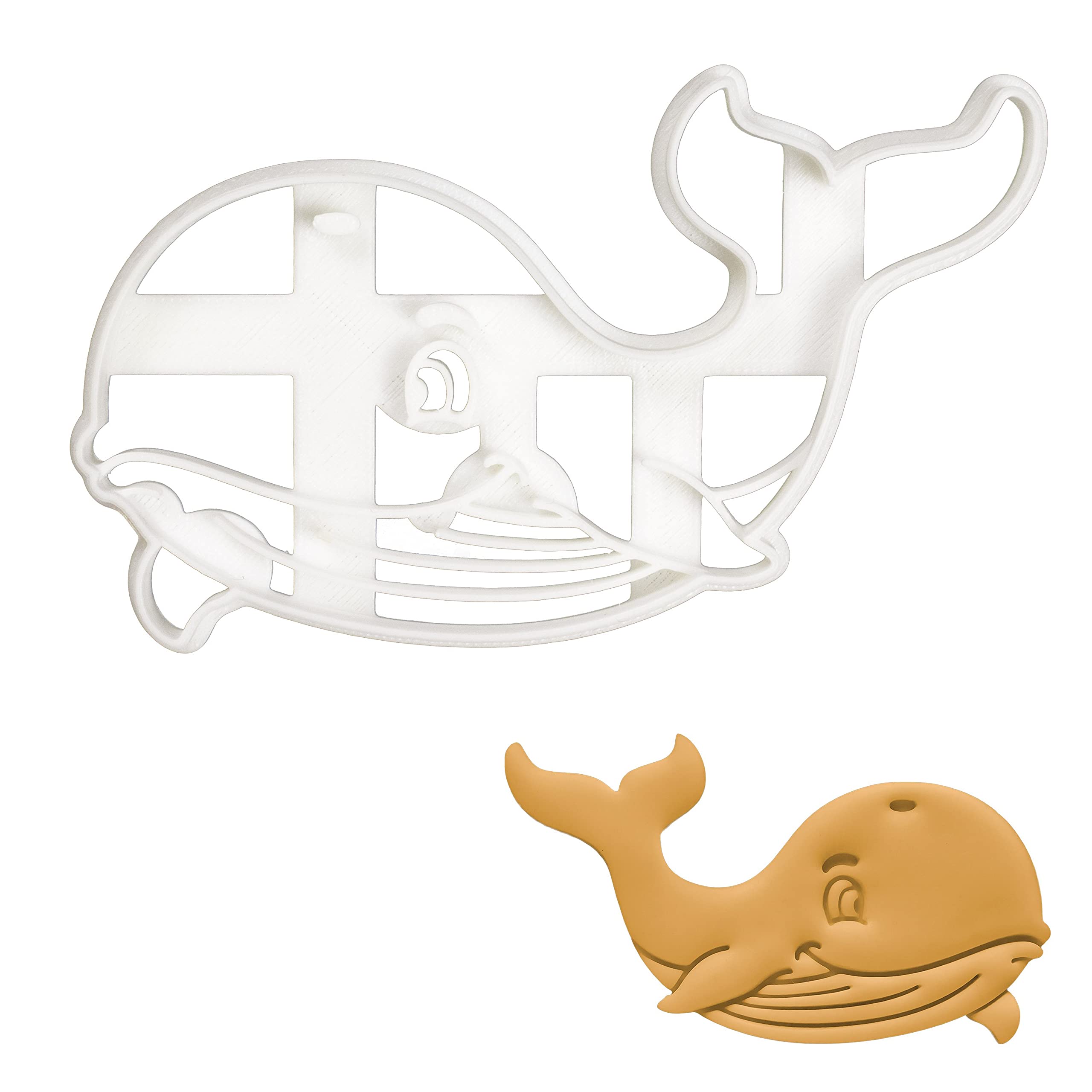 Whale-Shaped Cookie Cutter - Stainless Steel Baking Tool for DIY Cookies, Cakes & Pastries - Perfect for Birthday Parties, Baby Showers & Holiday Baking - Bakerlogy