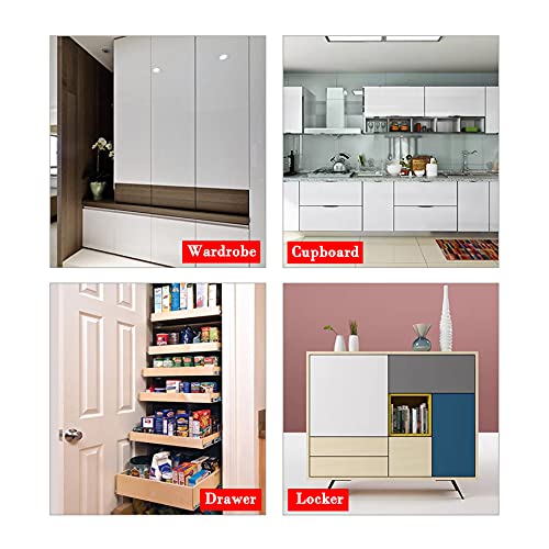 Solid Brass Adjustable 5-Piece Ball Catch Latch Set - Double Ball Tension Roller for Furniture Door, Cabinet, Wardrobe (40mm) - Perfect for Home, Office & DIY Projects