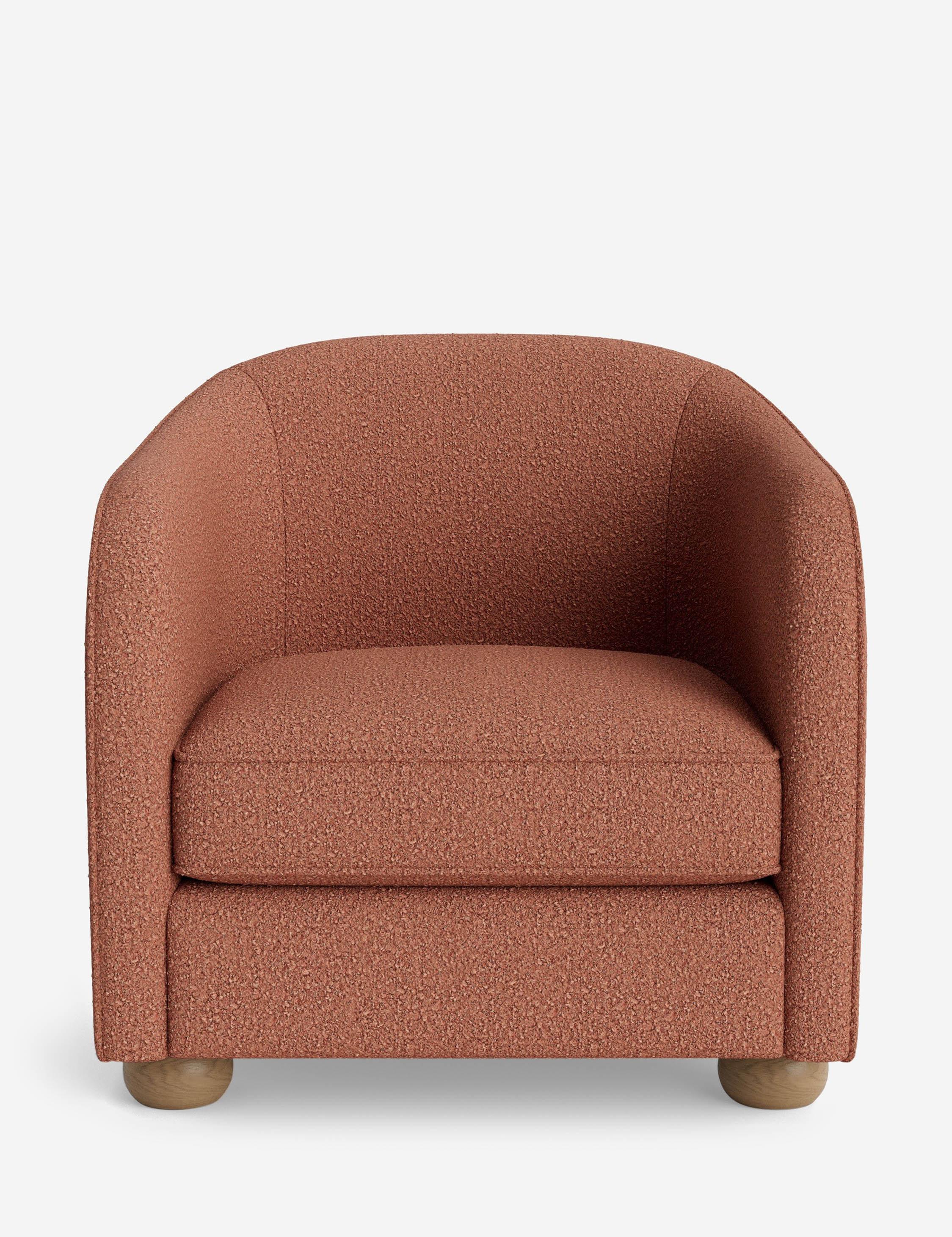 Faro Accent Chair by DISC Interiors - Modern Mid-Century Lounge Chair with Wooden Legs & Upholstered Seat - Perfect for Living Room, Bedroom or Office Decor
