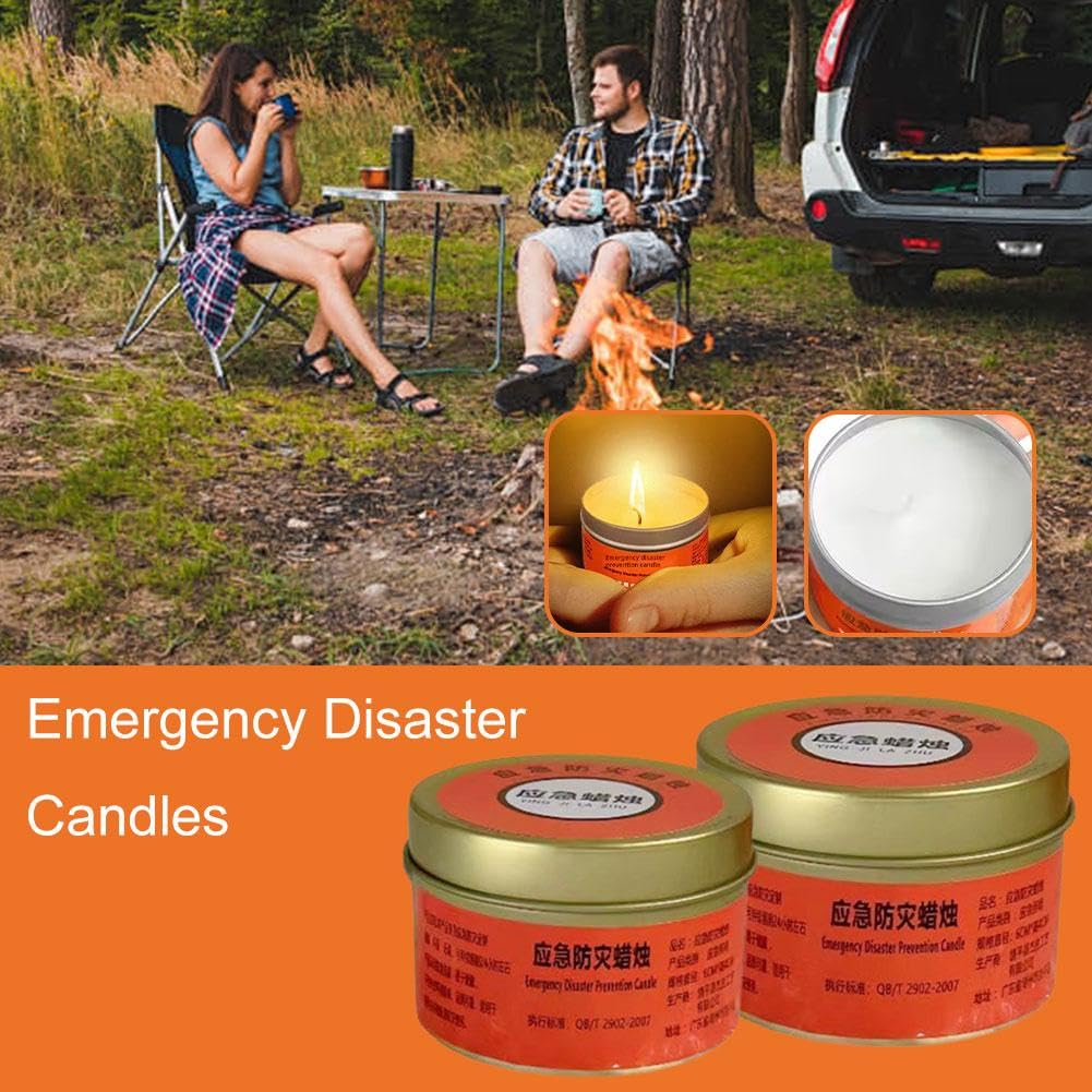 30-Hour Long-Lasting Survival Candle - Windproof & Weatherproof Emergency Lighting for Camping, Power Outages & Outdoor Adventures - Essential Household & Wilderness Survival Gear