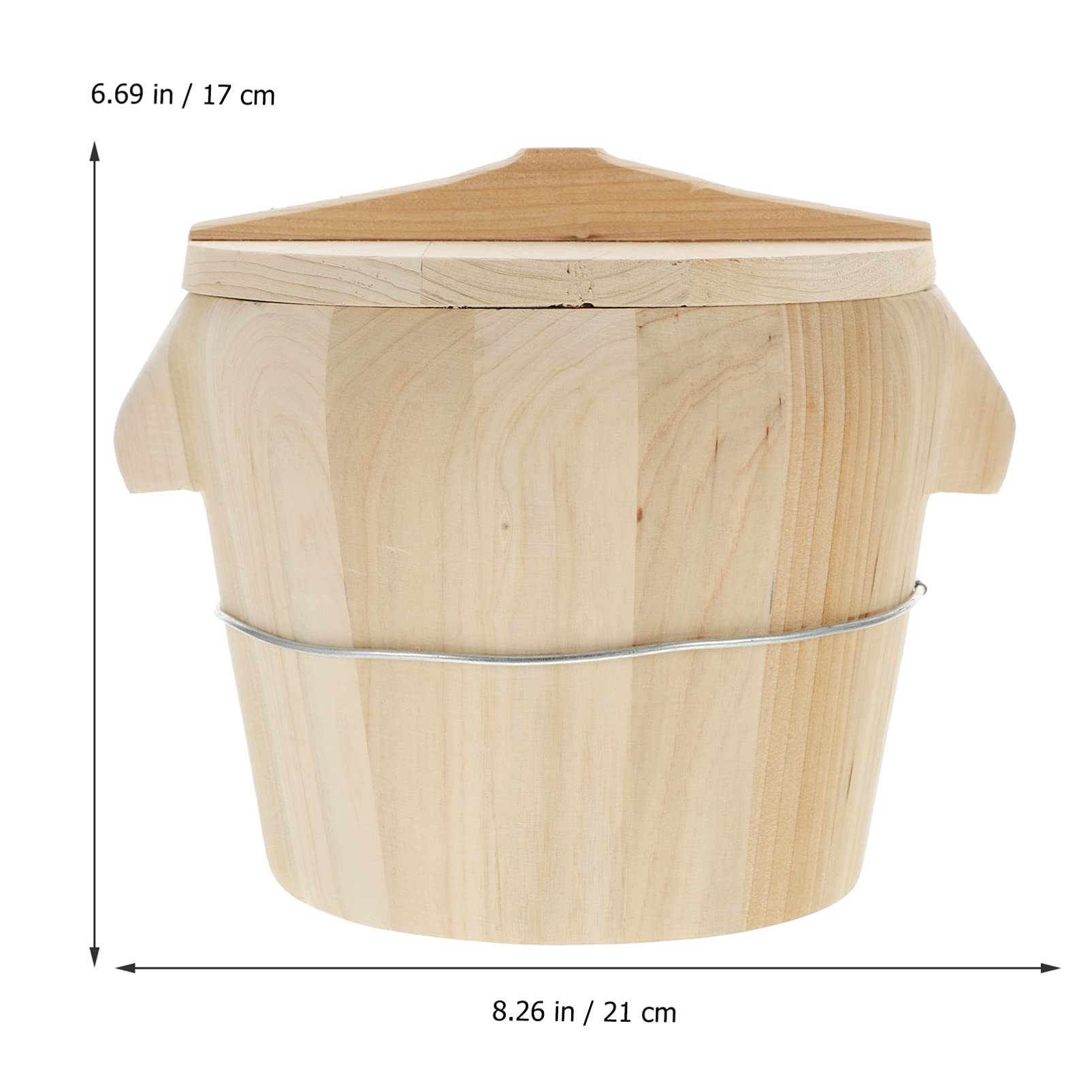 DOITOOL 1-Piece Wooden Steam Basket for Vegetables, Bread & Dumplings - Perfect for Healthy Cooking, Meal Prep & Asian Cuisine