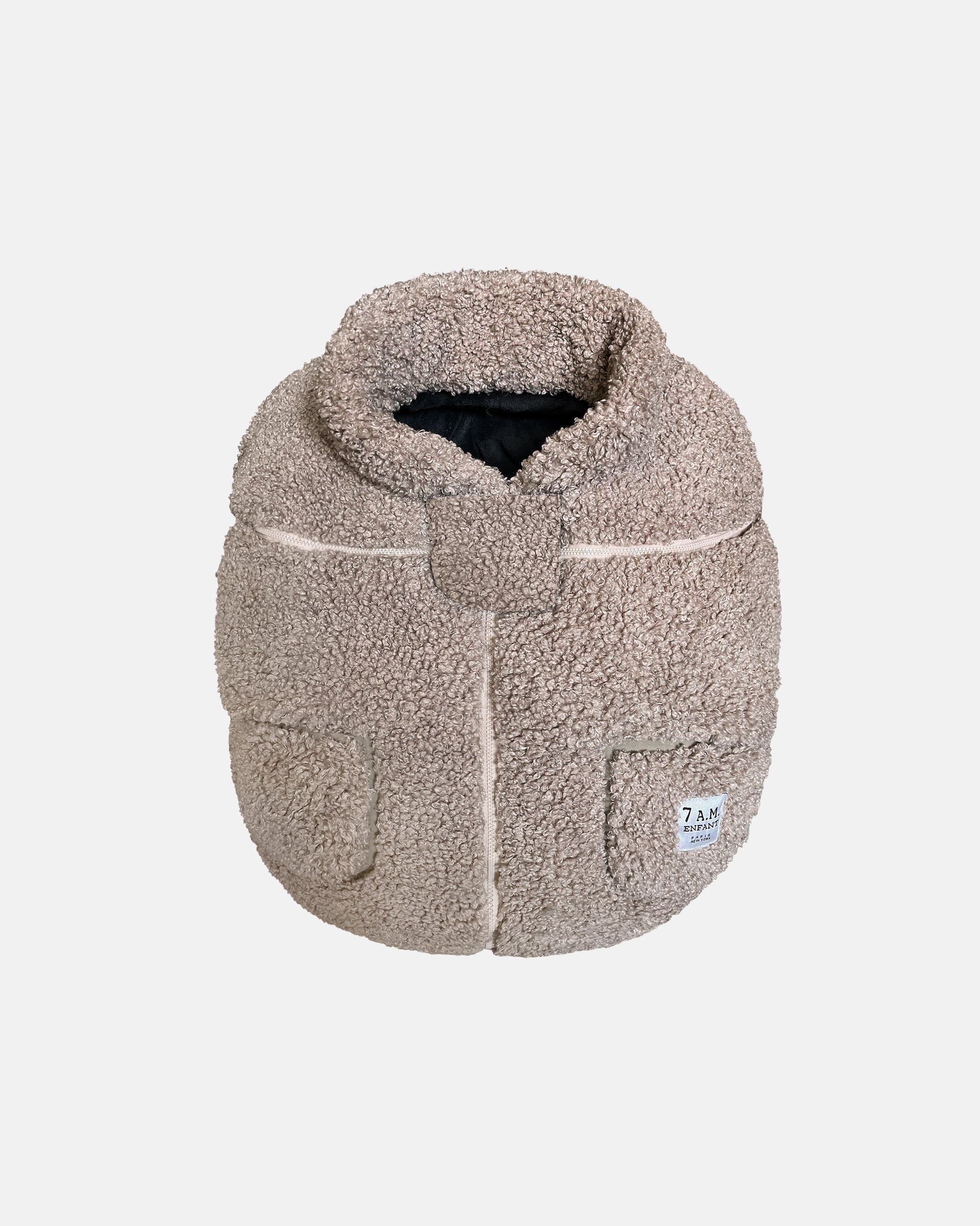 7AM Enfant Car Seat Cocoon Teddy - Soft & Warm Baby Car Seat Cover for Winter - Perfect for Strollers, Shopping Carts & Infant Carriers