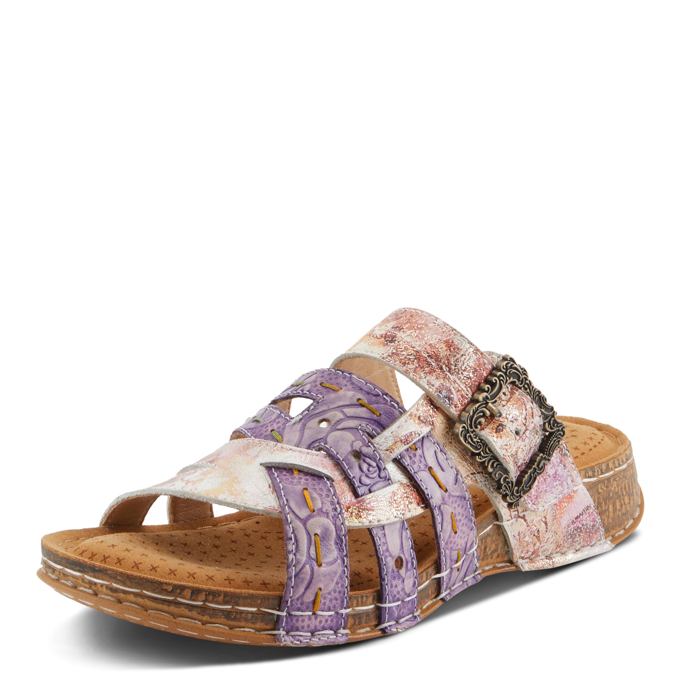 Spring Step L'Artiste Women's Calamityjay Comfortable Leather Sandals with Arch Support - Perfect for Summer Walking, Beach Outings & Casual Wear