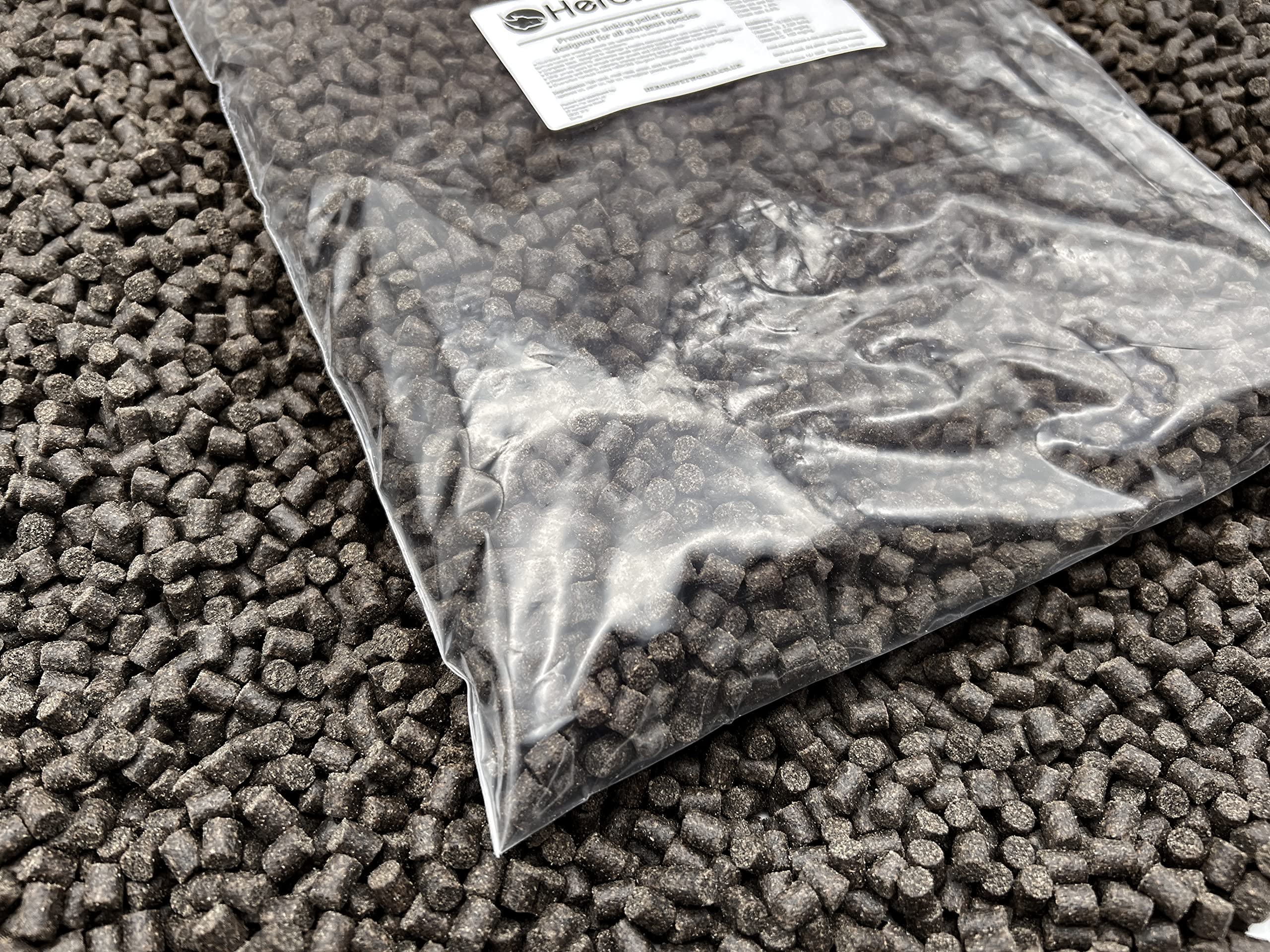 Premium Sturgeon Pellets 6mm - High Protein Fish Food for All Sturgeon Species & Sterlets | Enhances Growth & Immune System | Sinking Pellets 1Kg - Ideal for Pond & Aquarium Fish Feeding