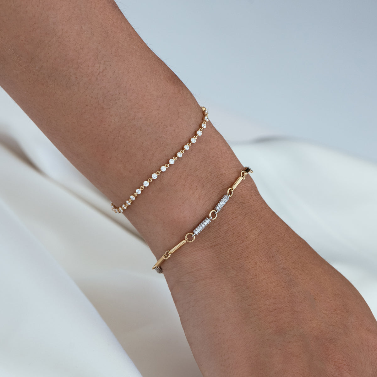 Pavé Sloan Bracelet for Women - Elegant Cubic Zirconia Tennis Bracelet - Perfect for Weddings, Parties & Everyday Wear