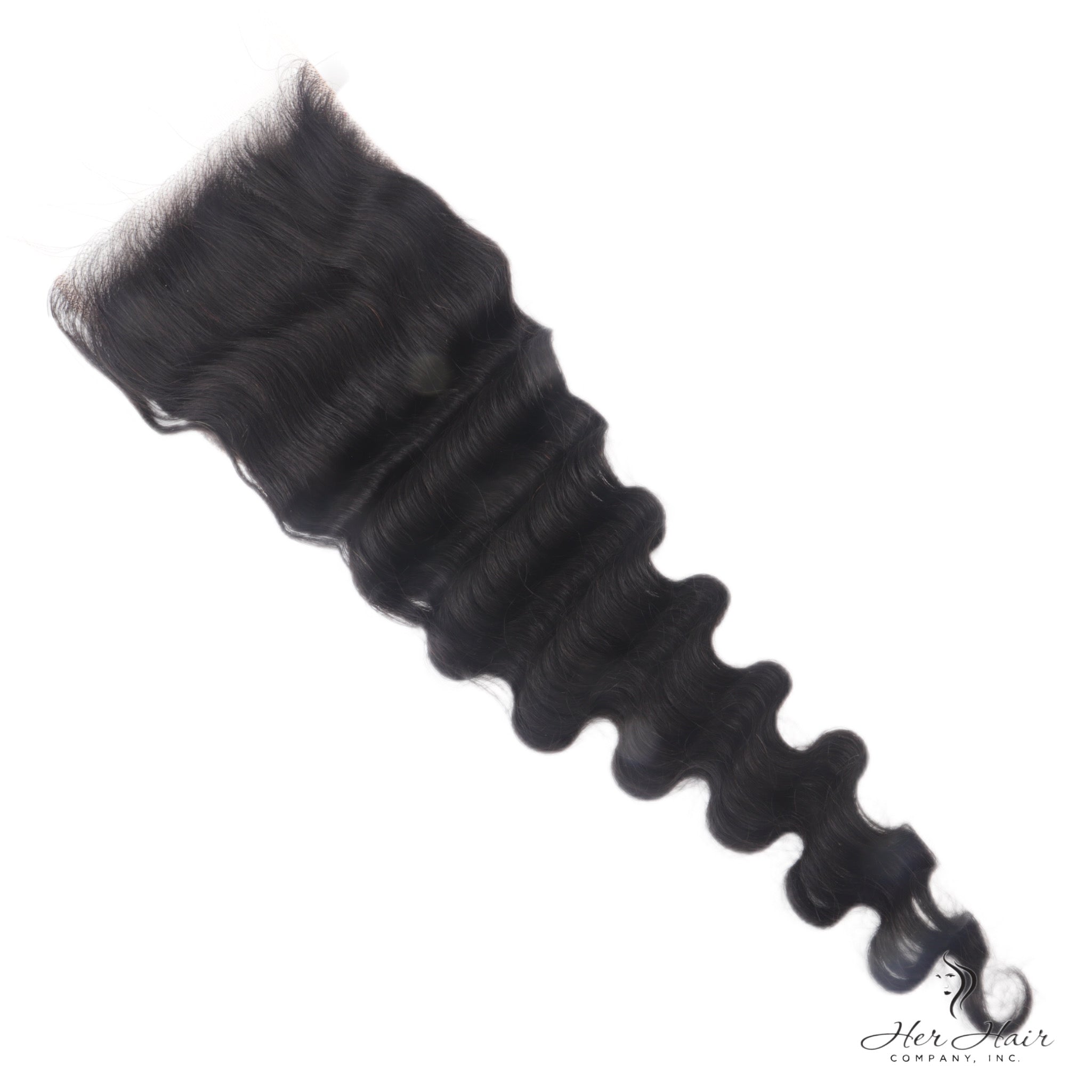 Brazilian Loose Deep Wave 5x5 HD Lace Closure Human Hair - Natural Black 100% Virgin Hair for Women - Perfect for Protective Styles, Weaves & Everyday Wear