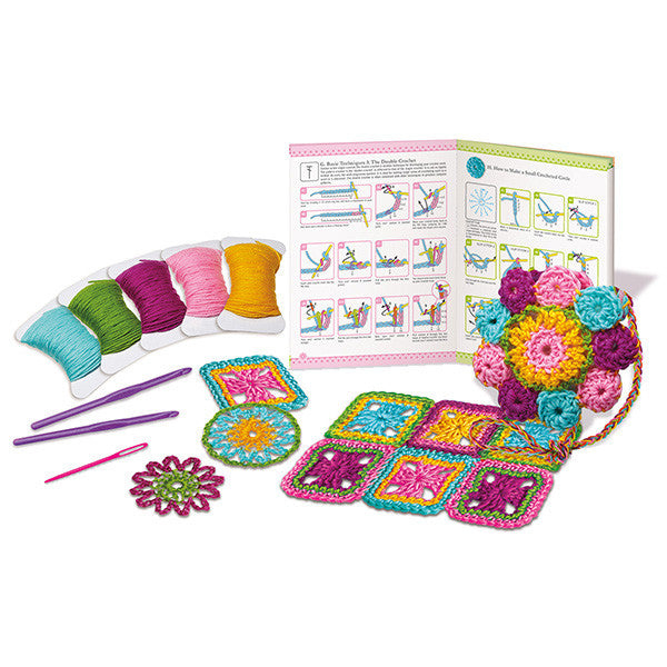 4M Easy-To-Do Crochet Kit for Beginners - Complete DIY Yarn Craft Set with Hook, Patterns & Supplies - Perfect for Kids & Adults Home Decor, Gifts & Relaxation