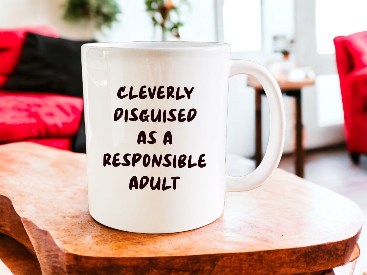 Funny Coffee Mug - Cleverly Disguised as a Responsible Adult - Perfect Gift for Office Workers & Coffee Lovers - Great for Home, Office & Gifting