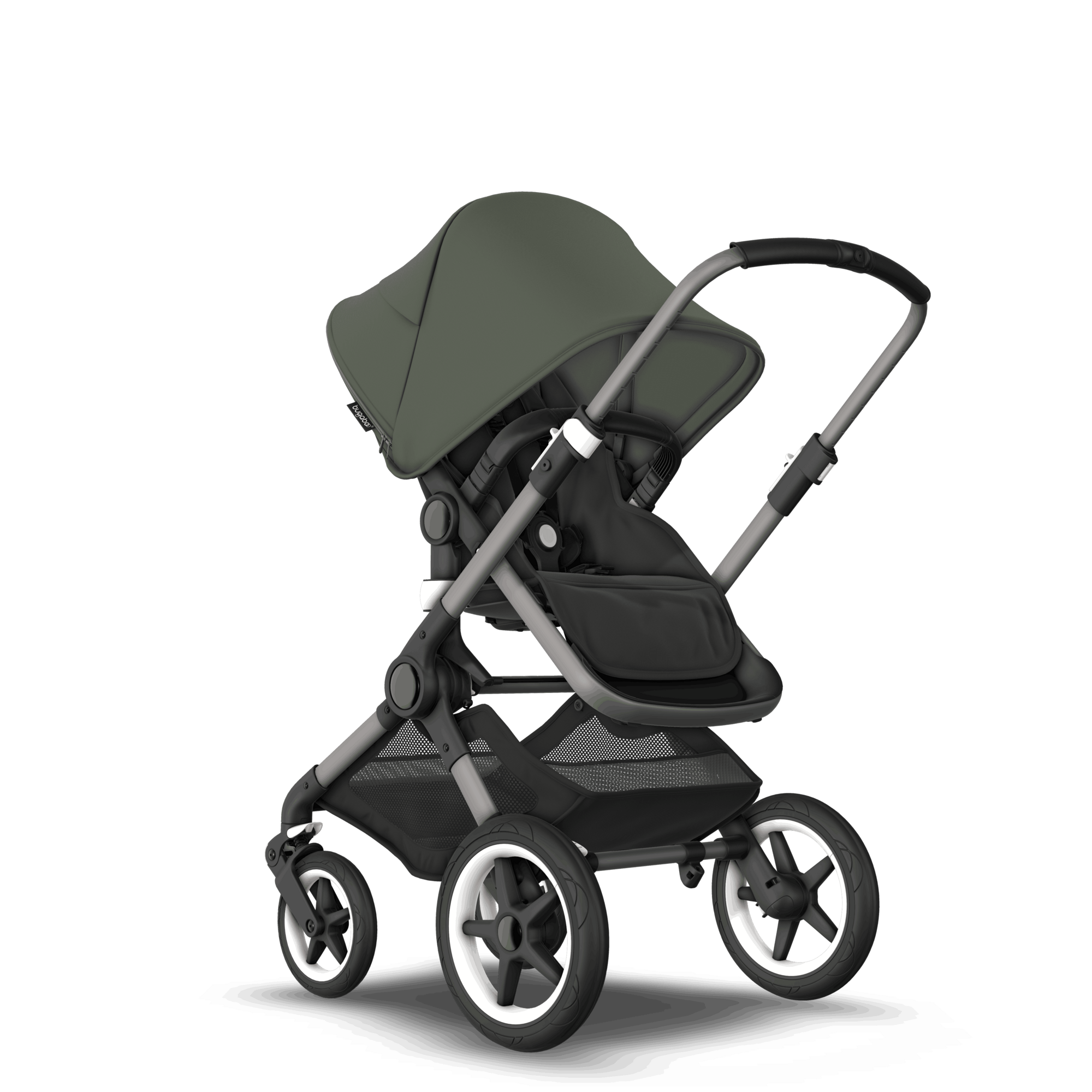 Bugaboo Fox3 Complete Stroller - Graphite Base | Lightweight Travel Stroller for Newborns & Toddlers | Perfect for City Walks, Shopping & Air Travel