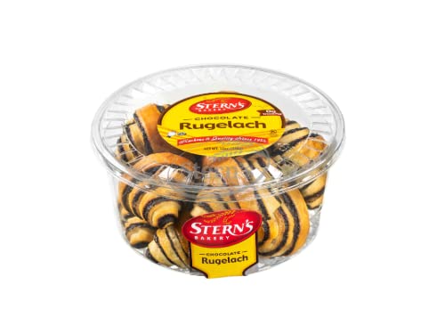 Delicious Rugelach Pastries & Chocolate Babka Bread - Kosher, Dairy & Nut Free Breakfast Pastries | Perfect for Coffee Snacks, Holidays, Parties & Birthdays | 12 oz. by Stern’s Bakery | Great for Brunch, Office Treats & Gift Giving