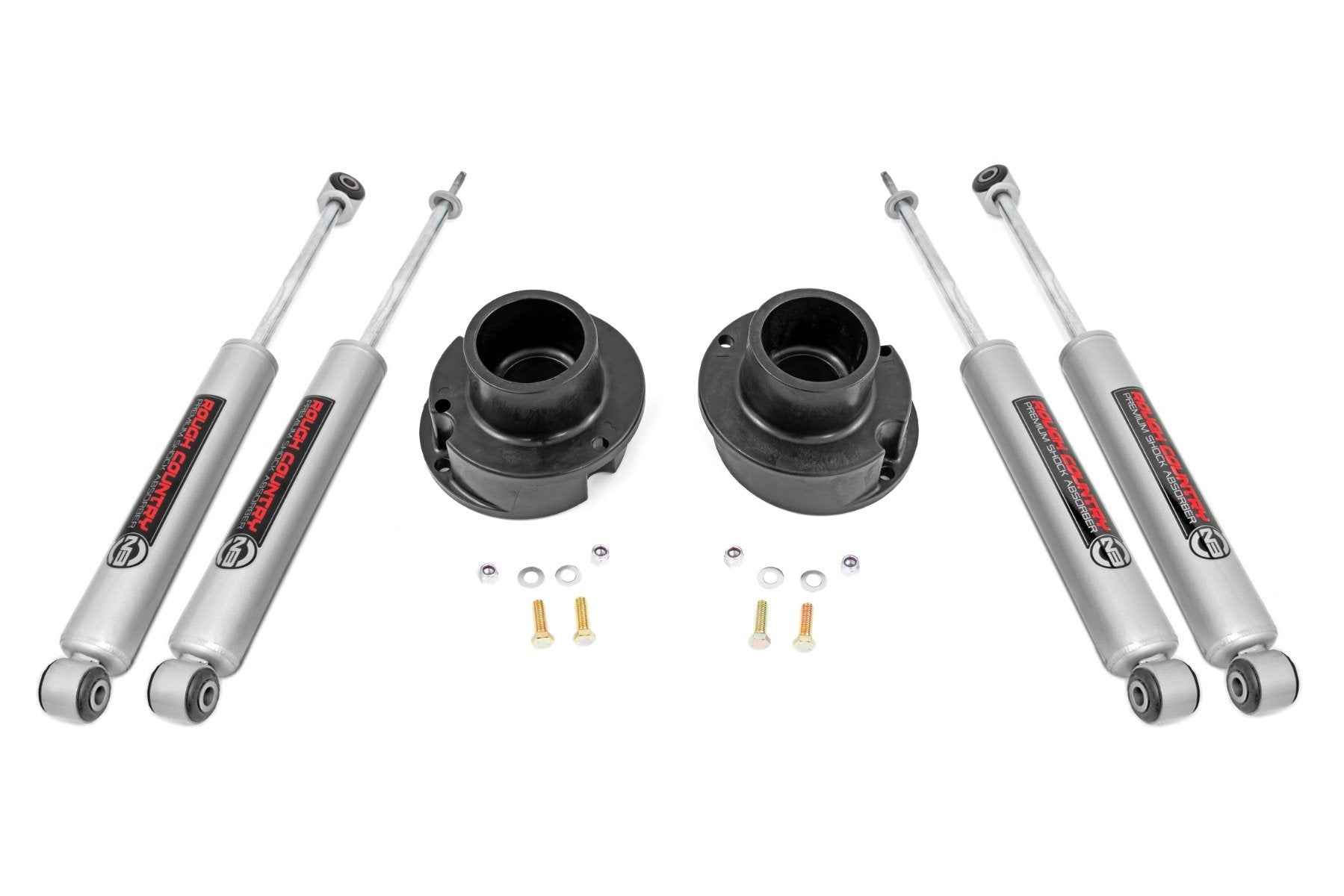 2.5 Inch Leveling Kit for Ram 2500 (2014-2024) & 3500 (2013-2024) | Heavy Duty RR Leaf Spring | N3 Suspension Upgrade | Part# 37730A | Off-Road & Towing Performance Enhancement