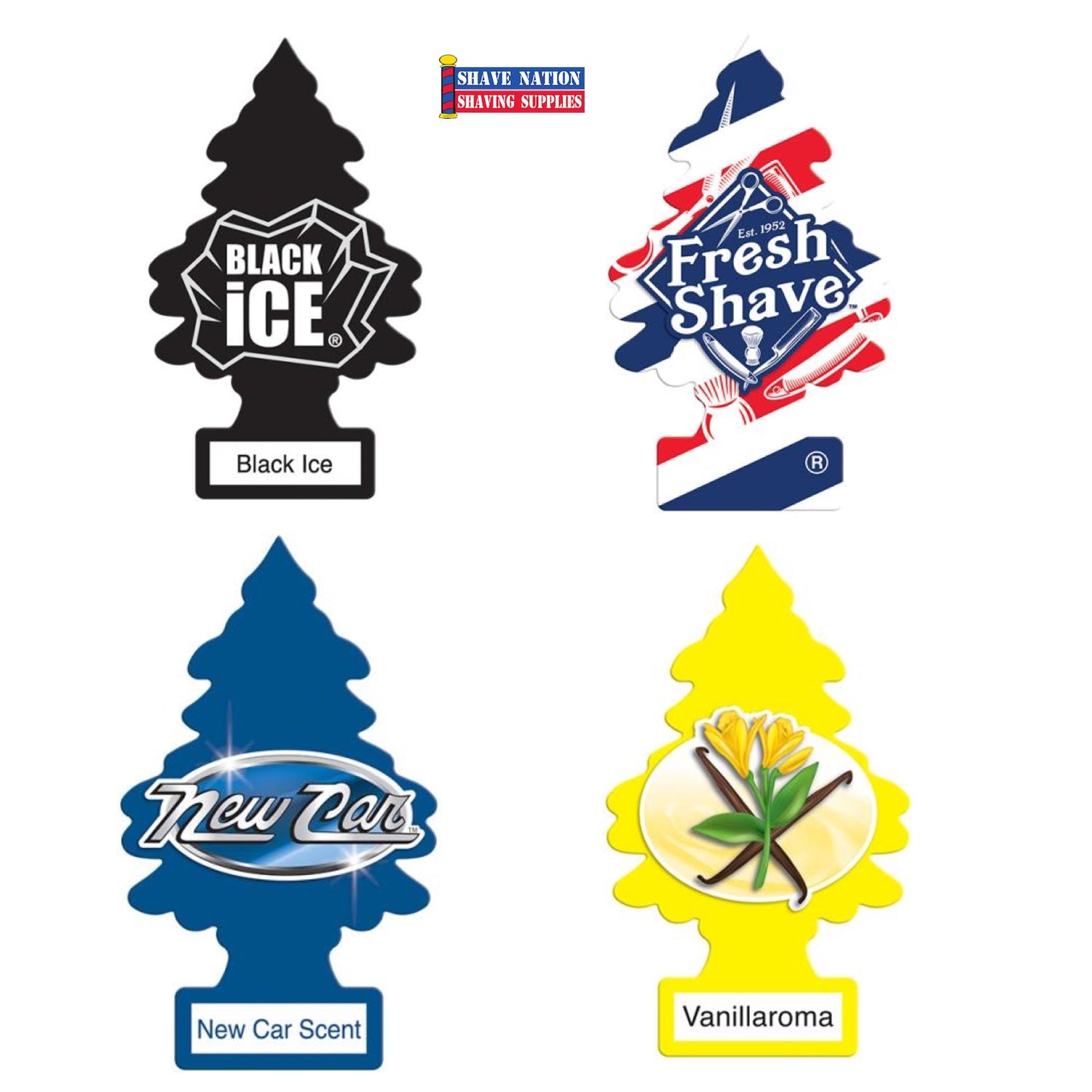 Little Trees Hanging Car Air Fresheners - Long Lasting Fragrance for Vehicles, Home & Office - Black Ice, New Car Scent & More - Eliminate Odors in Cars, Closets & Small Spaces