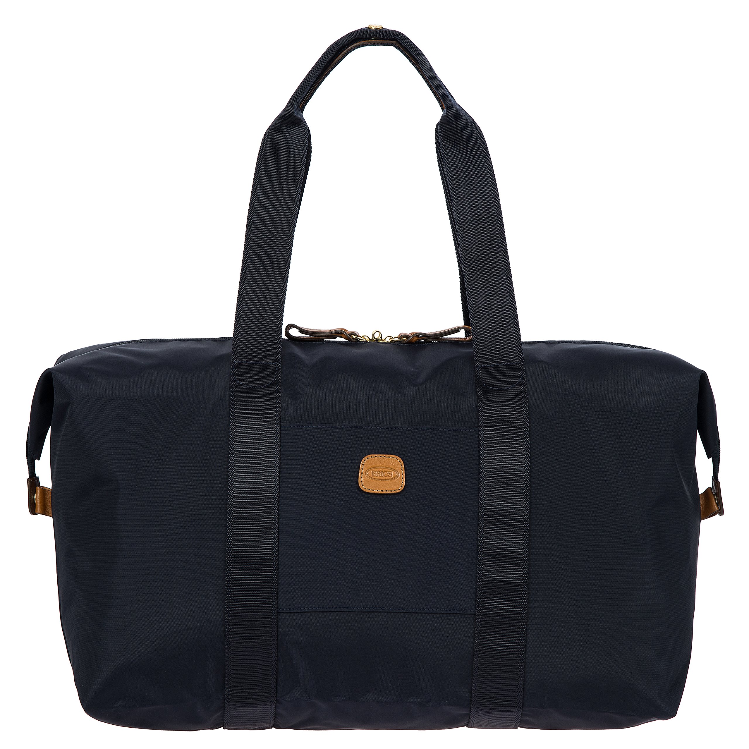 Bric's X-Bag X-Travel 2.0 Foldable Duffel Bag - 18 Inch Carry On Luggage & Overnight Travel Bag for Men Women - Navy Blue - Perfect for Gym, Weekend Trips & Airplane Cabin Use