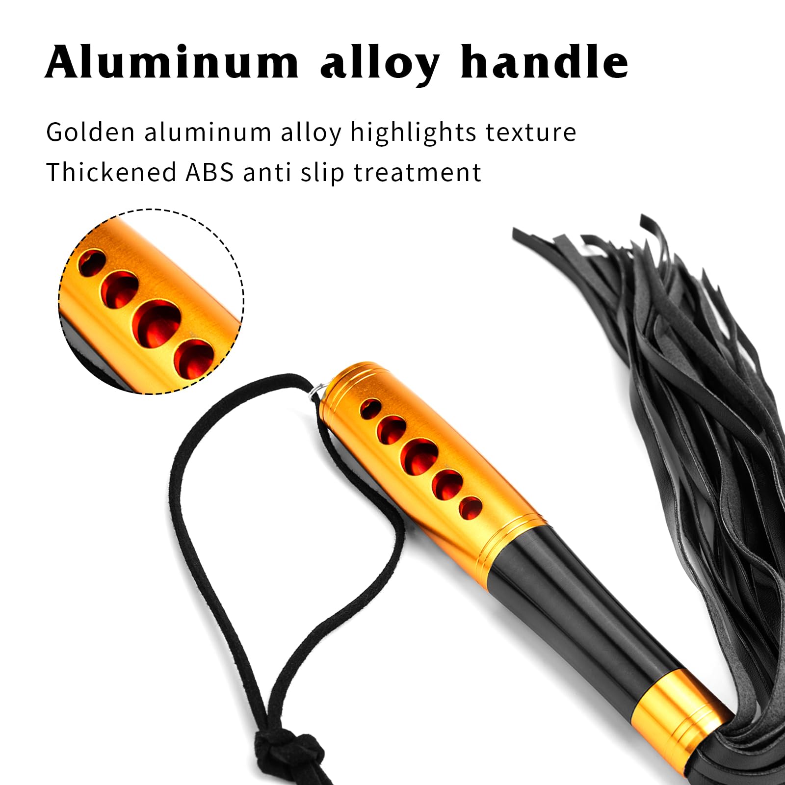 Premium BDSM Whip - Genuine Leather Flogger for Couples, Sensual Spanking Paddle & Adult Sex Toy - Perfect for Role Play, BDSM, and Intimate Bonding - Enhance Your Bedroom Experience with This Handcrafted Flogger