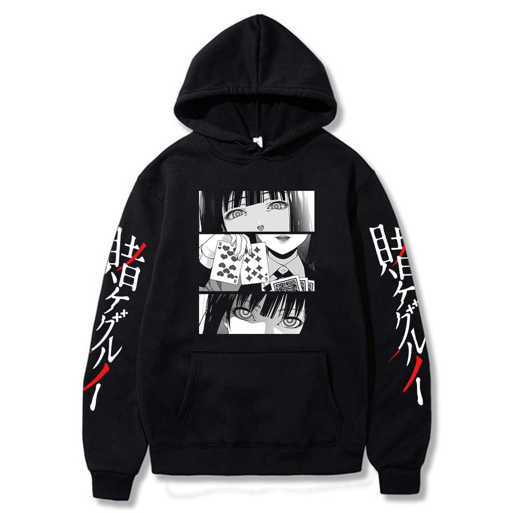 DIOMMELL Kakegurui Anime Hoodie - Yumeko Jabami Cosplay Sweatshirt for Women | Cute Kawaii Gift for Anime Fans | Perfect for Conventions, Cosplay & Casual Wear