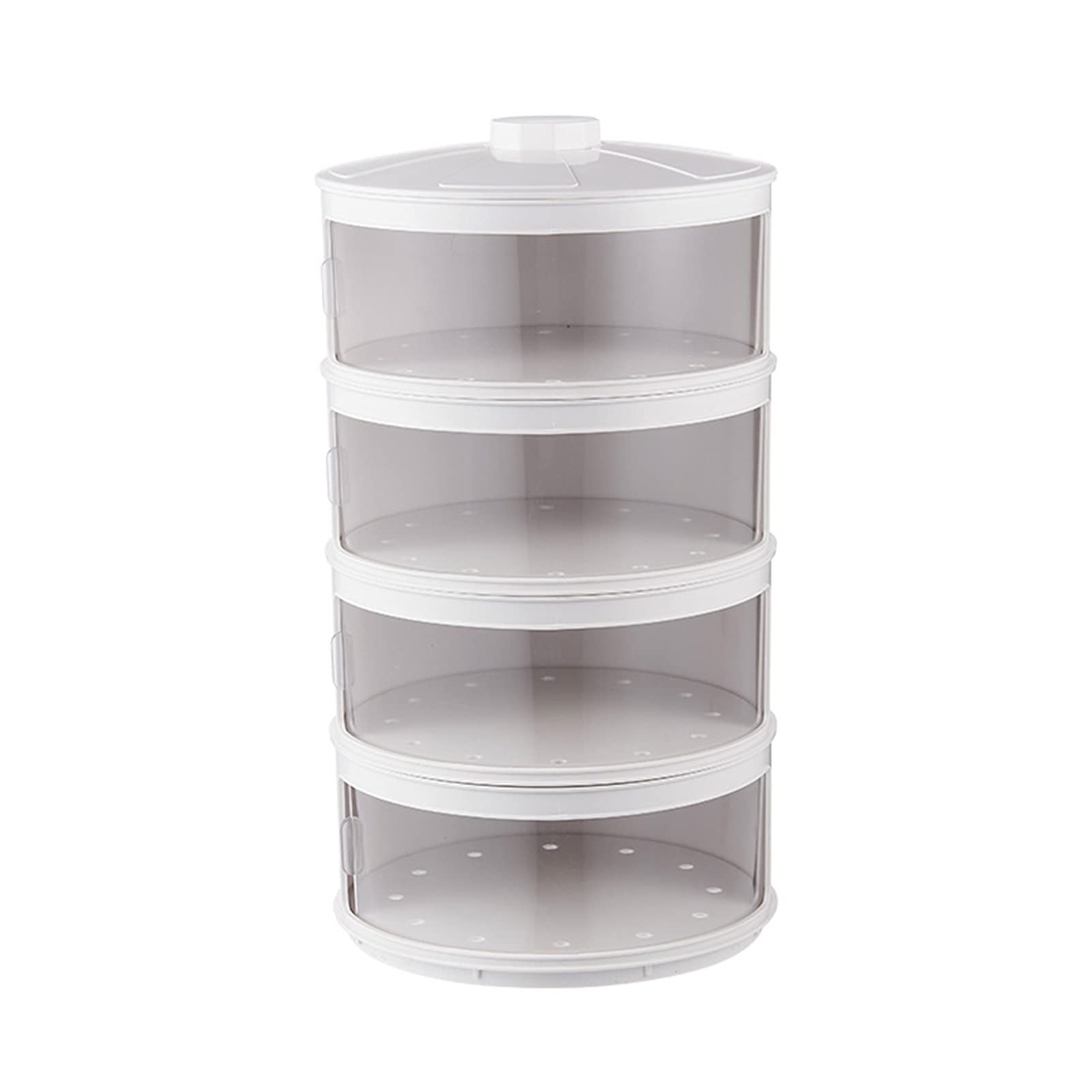 BESUFY Reusable Microwave Plate Covers - 4 Pack Transparent Plastic Food Umbrella Tents for Leftovers | Heat Resistant, Stackable & Dishwasher Safe | Perfect for Meal Prep, Picnics & Food Storage