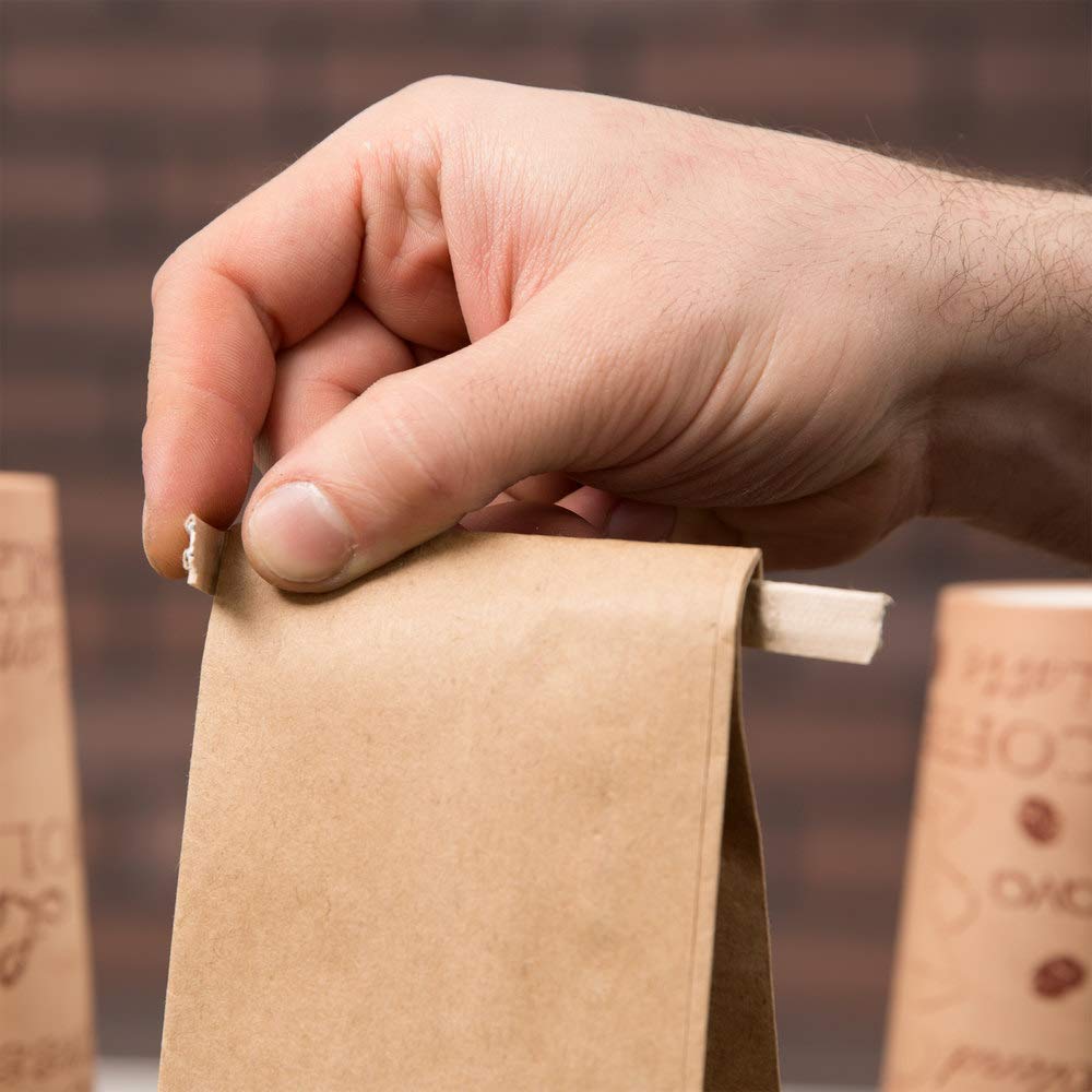 Resealable Kraft Tin Tie Coffee Bags - 3 Lb (25 Pack) | Airtight Poly-lined Storage for Coffee Beans, Tea & Snacks | Perfect for Home Brewing, Pantry Organization & Bulk Food Storage