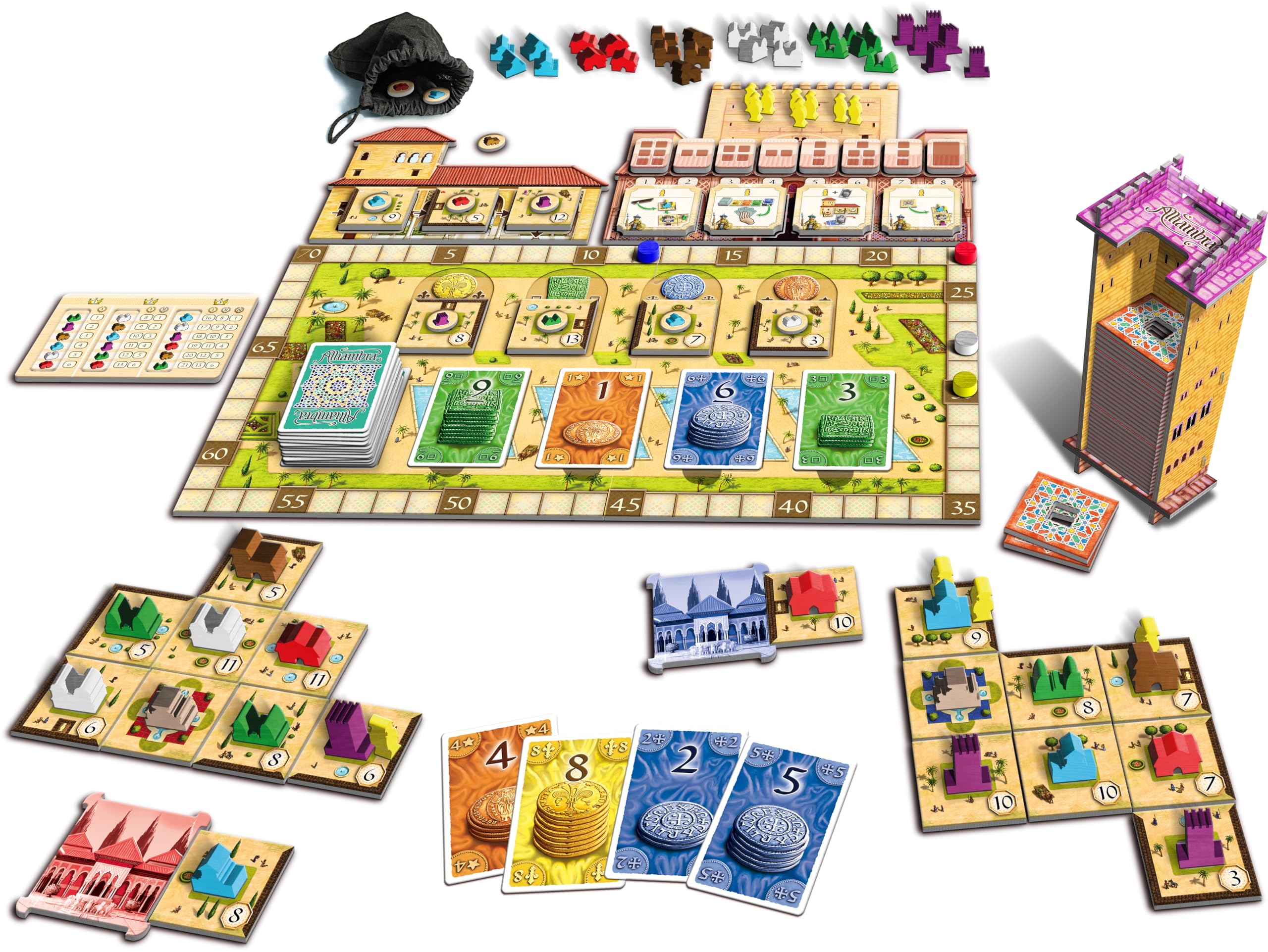 Queen Games - 10773 - Alhambra The Red Palace Board Game | Strategy Tabletop Game for Adults & Families | Perfect for Game Nights & Family Gatherings