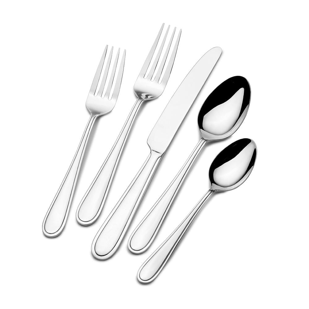 Westfield 20-Piece Stainless Steel Flatware Set - Service for 4 - Elegant Dinnerware for Everyday Use, Dinner Parties & Gifts - Dishwasher Safe Silverware