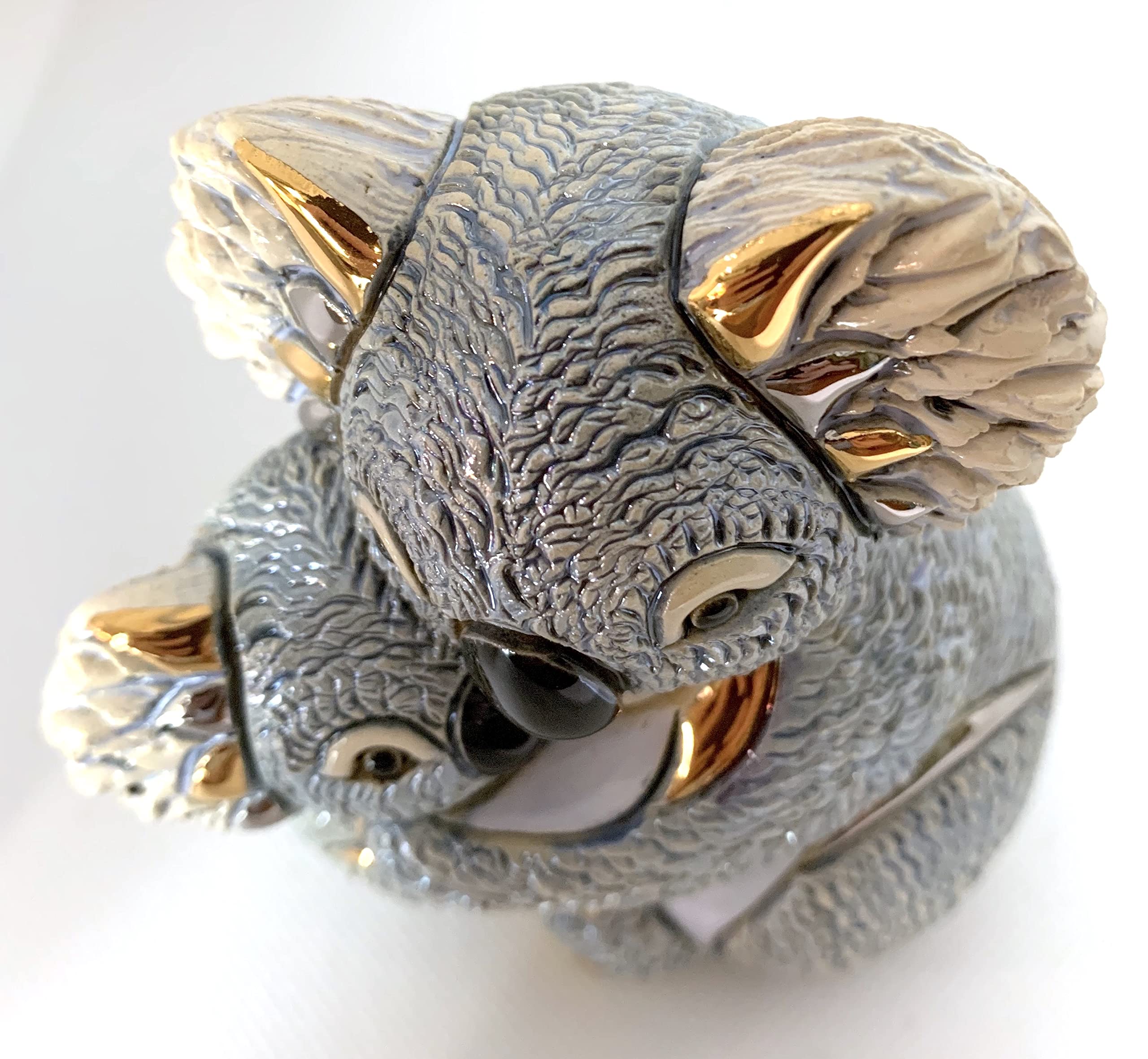 F152 Koala with Baby Figurine - Handcrafted Resin Collectible Statue in Gift Box | Perfect for Home Decor, Nursery Room, and Animal Lover Gifts