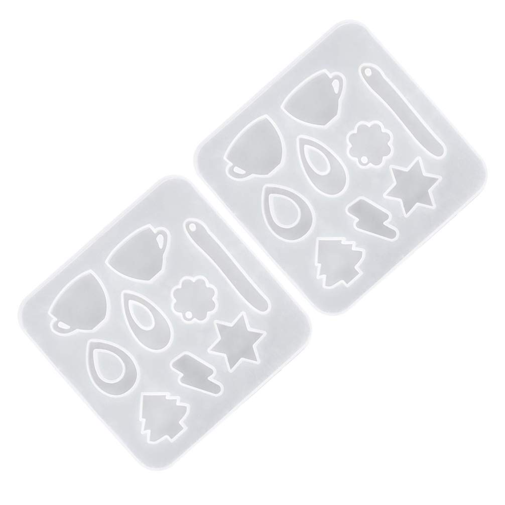 Premium Silicone Resin Molds for Jewelry Making - 2pcs Teardrop Pendant & Earring Molds Kit for DIY Resin Art, Chocolate Molds - Perfect for Handmade Necklaces, Earrings & Chocolate Crafts