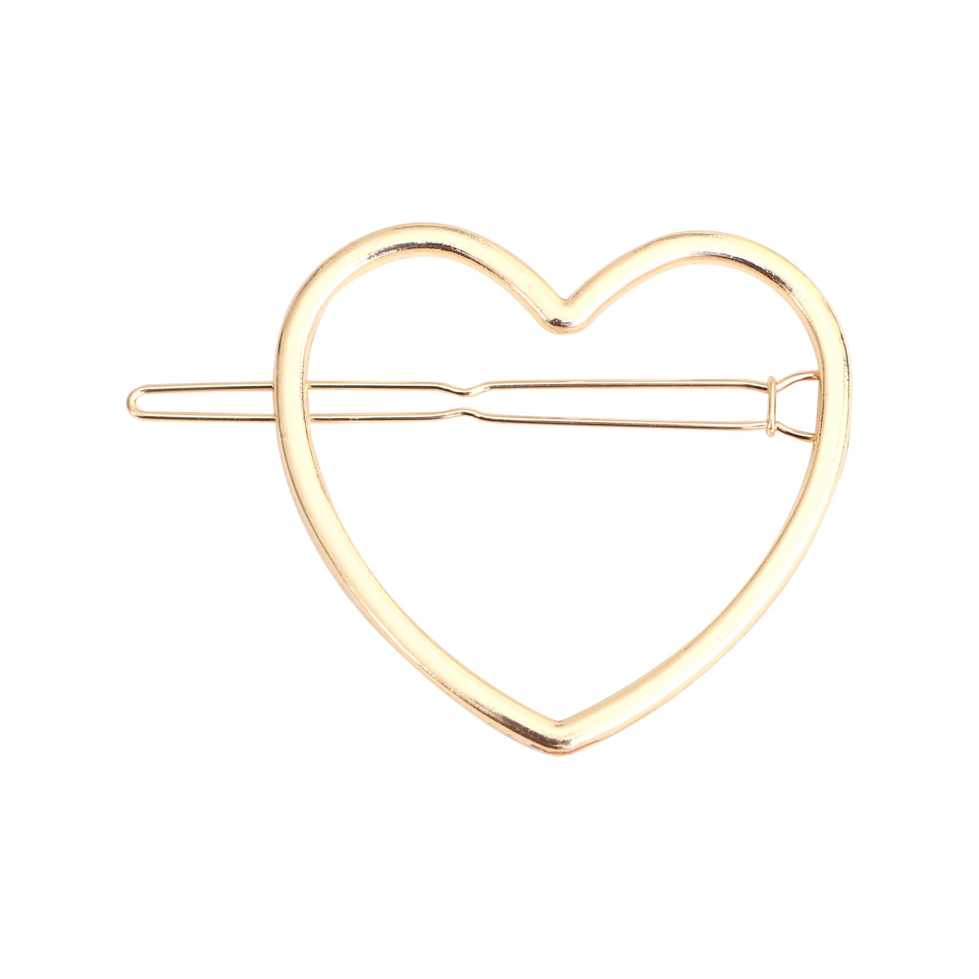 PANCIKAA Large Hollow Hair Clips - 12 Pack Golden Metal Hairpins for Women, Perfect for Updos, Ponytails & Special Occasions