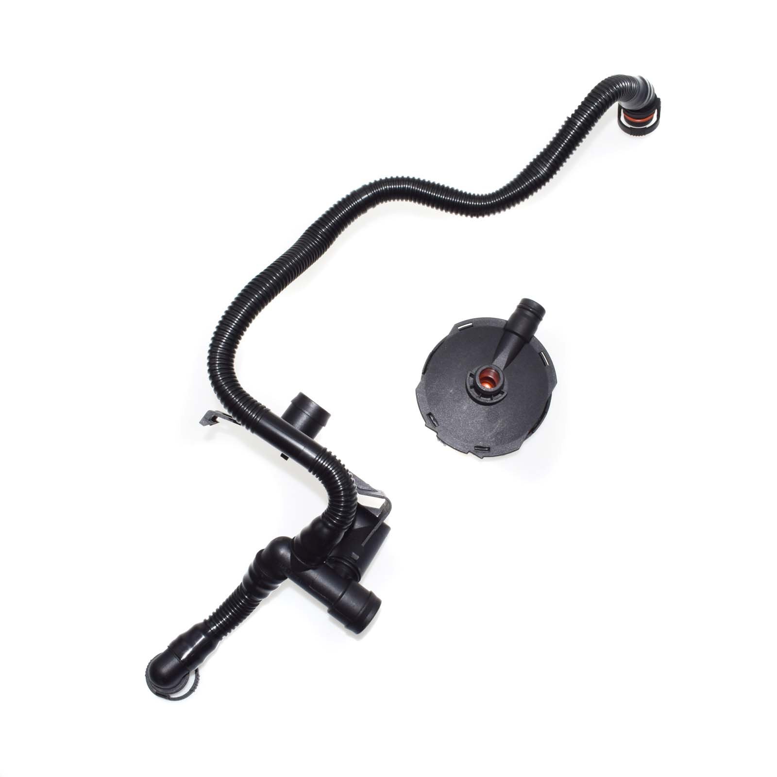 Audi A4 A6 Quattro 3.0 Crankcase Vent Valve & PCV Vacuum Hose Replacement - OEM Quality Breather Hose for Improved Engine Performance & Emissions Control - Perfect for DIY Auto Repair & Maintenance