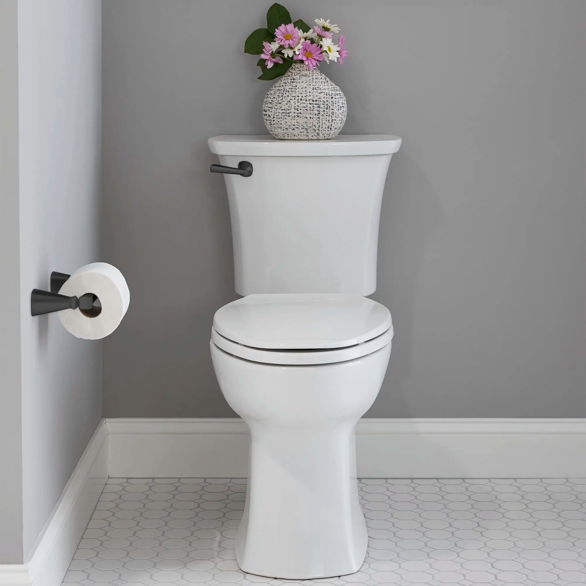 Edgemere® Two-Piece 1.28 GPF/4.8 LPF Elongated Chair Height Toilet Bowl (Seat Not Included) - Perfect for Small Bathrooms & ADA Compliant Spaces