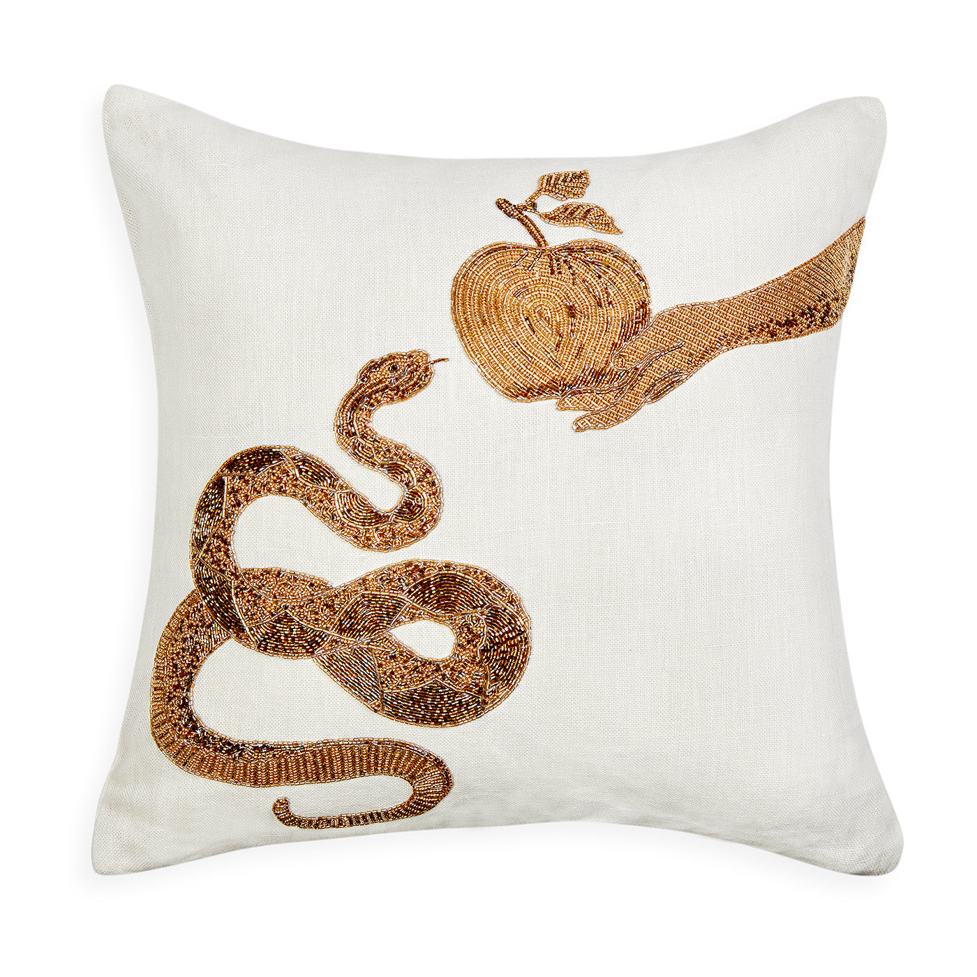 Muse Snake & Apple Throw Pillow Cover - Decorative Cushion for Home, Bedroom, Sofa & Dorm Room Decor - Unique Gift Idea for Apple & Snake Lovers