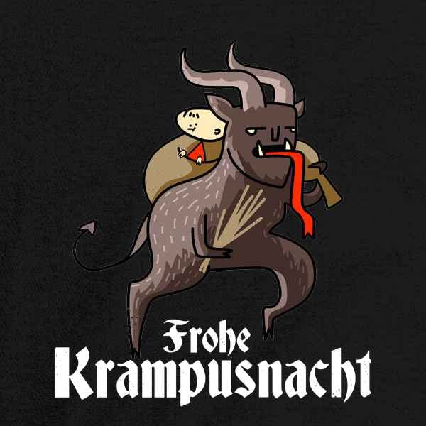 Funny Krampus Christmas Graphic Tee for Men - Pop Threads Holiday Humor T-Shirt - Perfect for Ugly Sweater Parties & Festive Gatherings