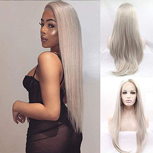 Grey Long Straight Wig
