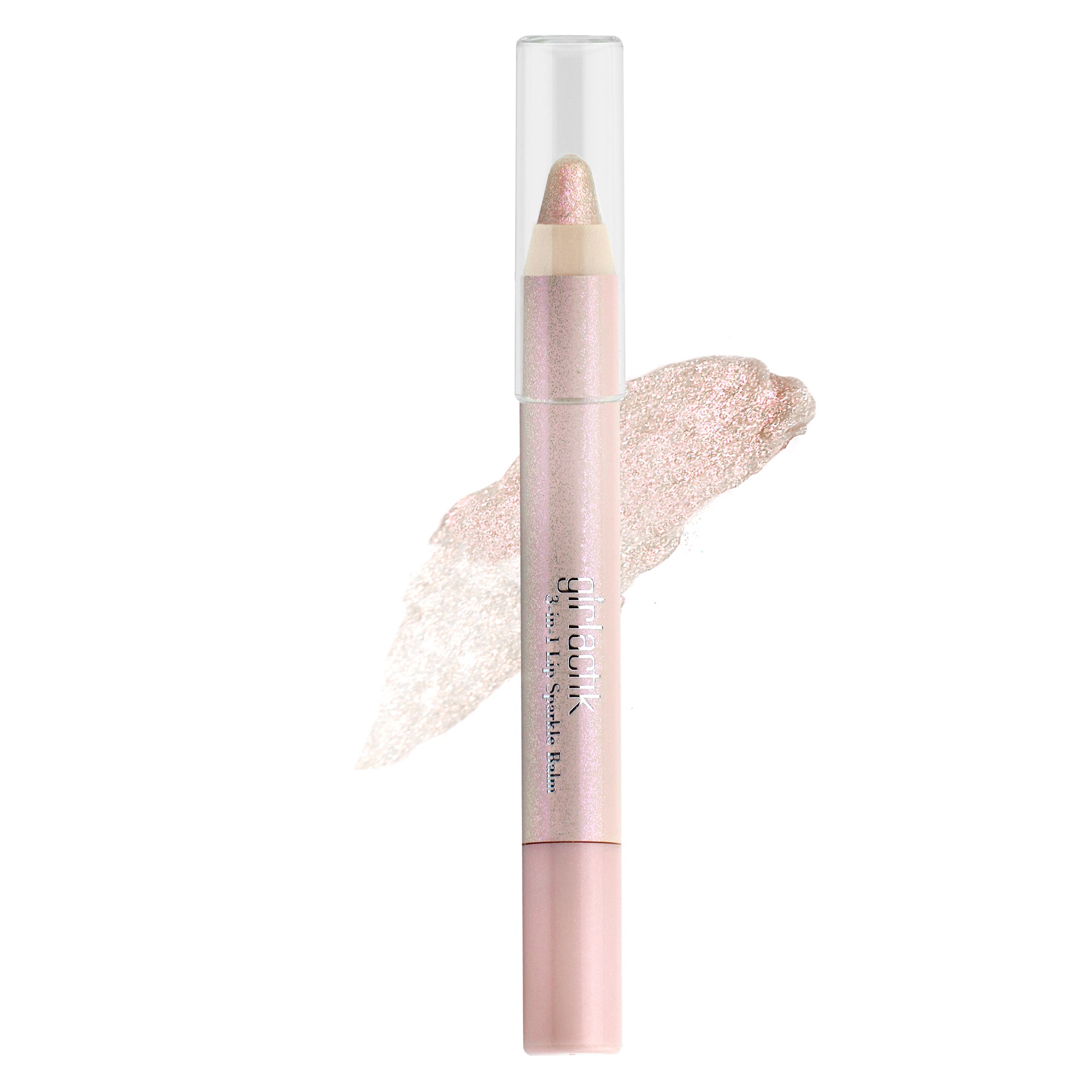 3 in 1 Lip Sparkle Balm with Free Double Sharpener - Hydrating Tinted Lipstick, Lip Gloss & Lip Balm for Women - Perfect for Daily Use, Parties & Special Occasions