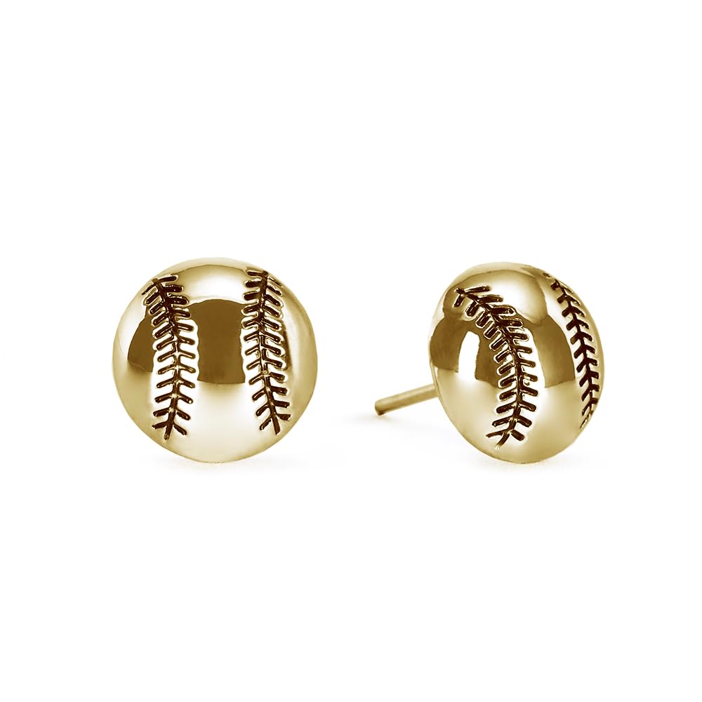 GIMMEDAT Sports Stud Earrings for Soccer, Volleyball, Softball, Tennis, Basketball, Baseball & Football - Trendy Jewelry Gift for Women, Girls, Moms & Players - Perfect for Game Days, Sports Events & Fan Apparel